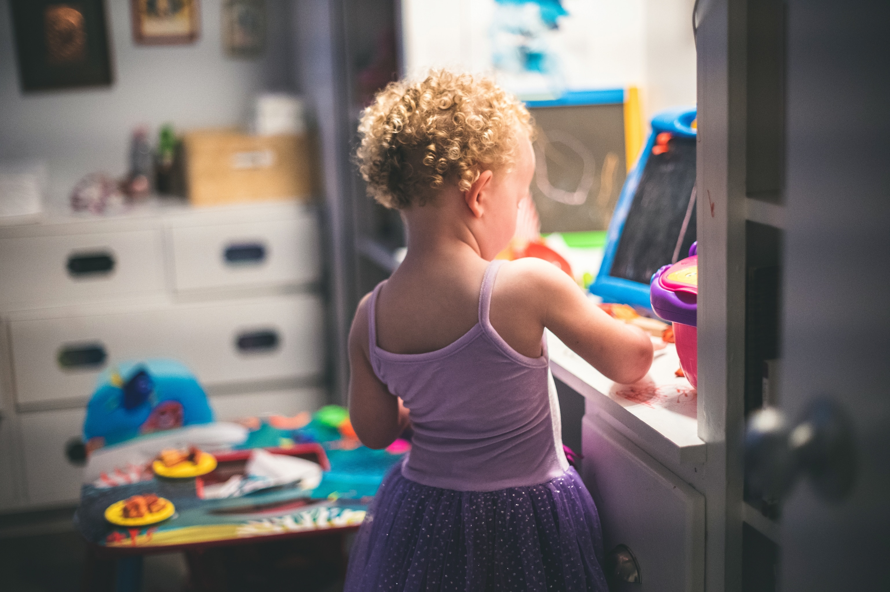 PHOTO: Stock photo of a child playing in a nursery.