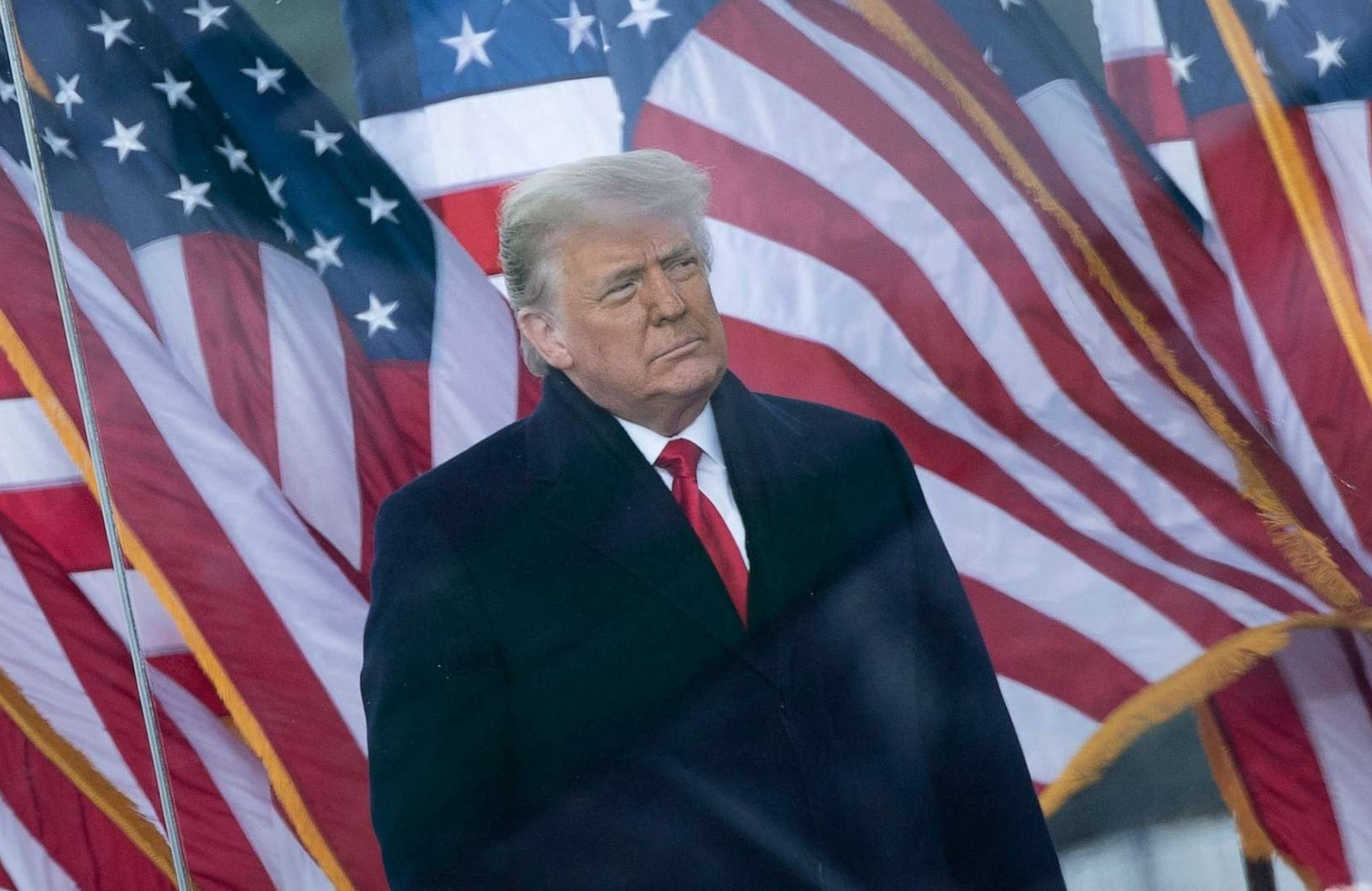 PHOTO: President Donald Trump speaks to supporters from The Ellipse near the White House in Washington, Jan. 6, 2021.