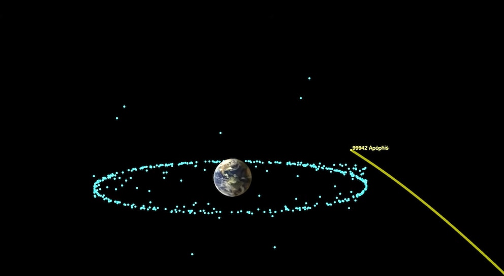PHOTO: Near-Earth asteroid Apophis is a potentially hazardous asteroid that will safely pass close to Earth on April 13, 2029.