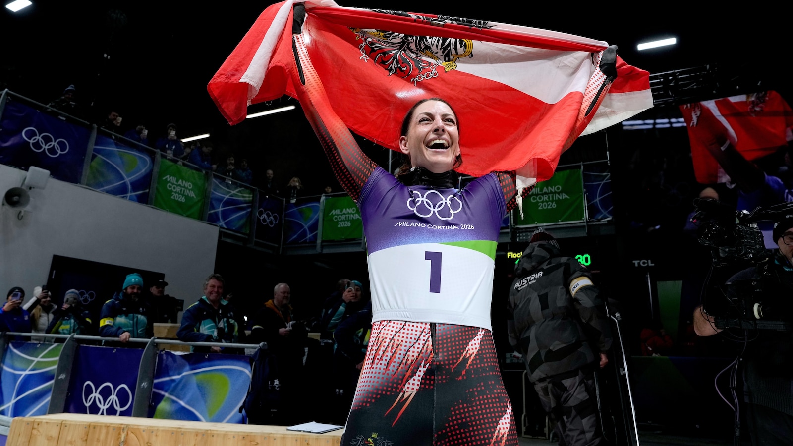Austrian wins the Olympic women's skeleton gold, avenging some near-misses