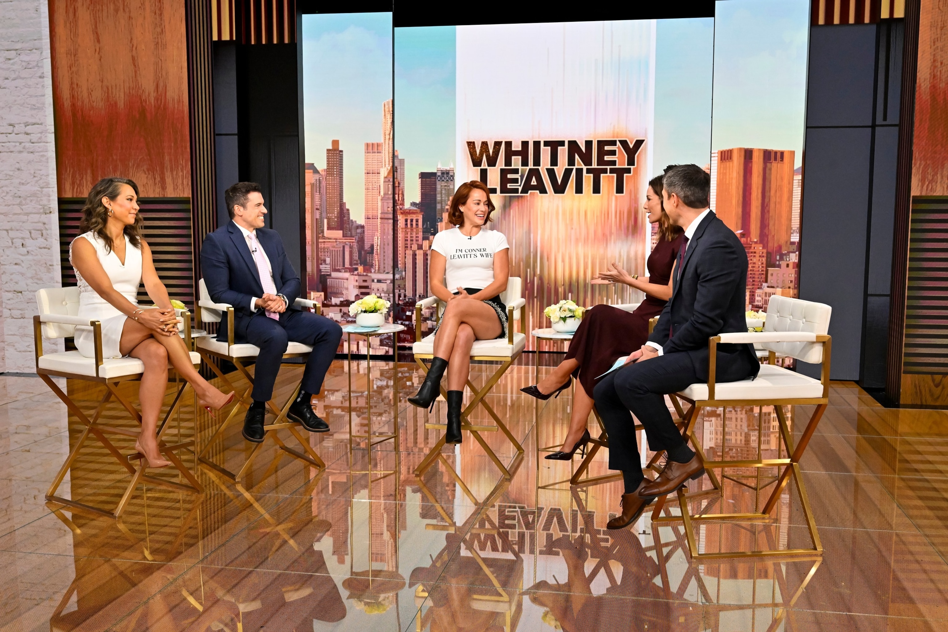 PHOTO: Ginger Zee, Gio Benitez, Whitney Leavitt, Rebecca Jarvis and Whit Johnson appear in this image.