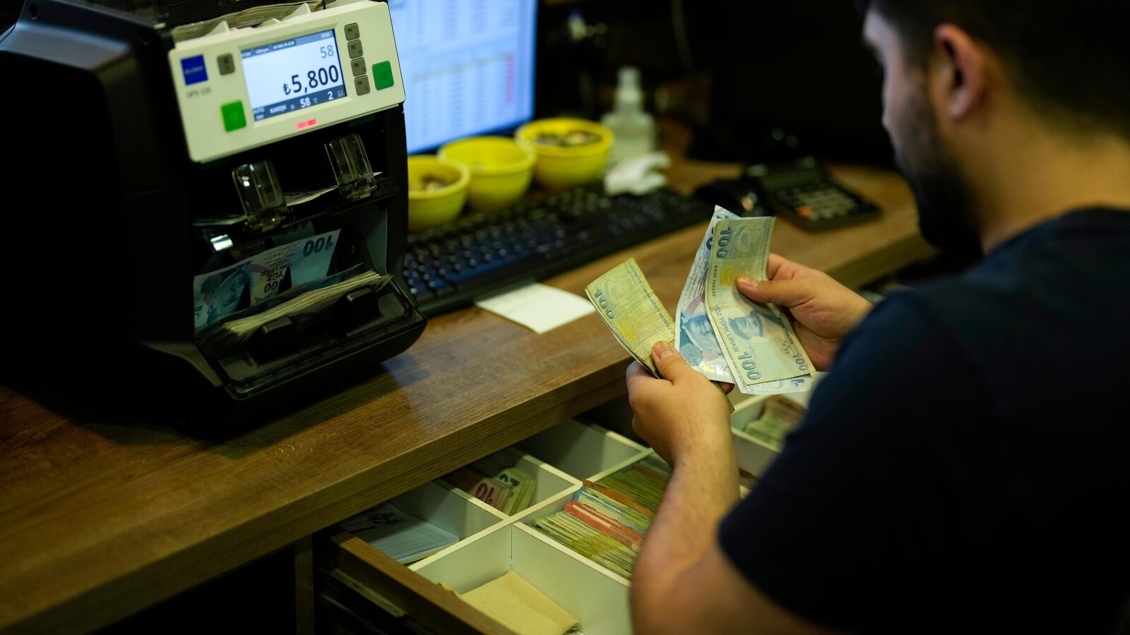 Turkey's central bank hikes key interest rate again to 45% to battle inflation