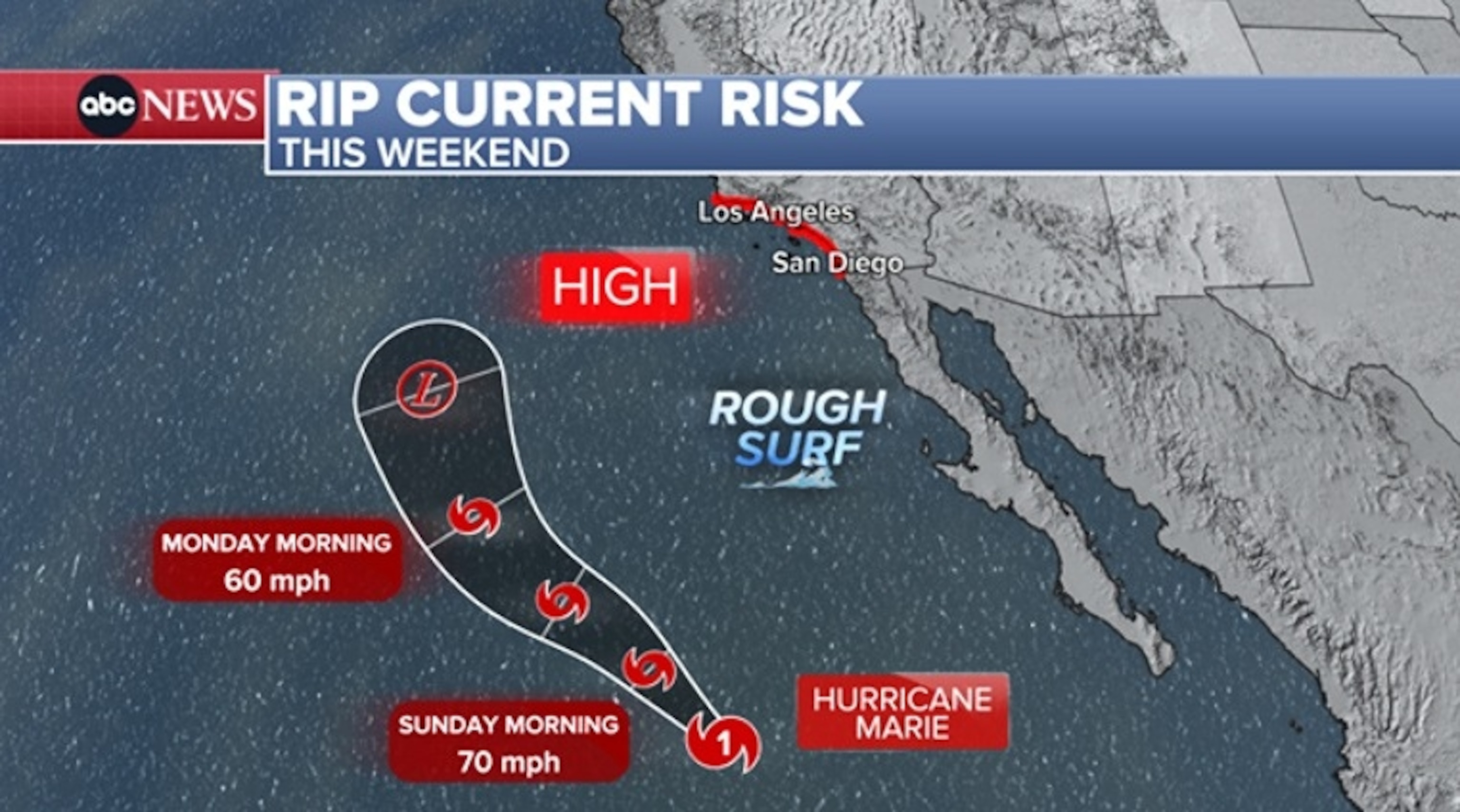 PHOTO: rip current risk map
