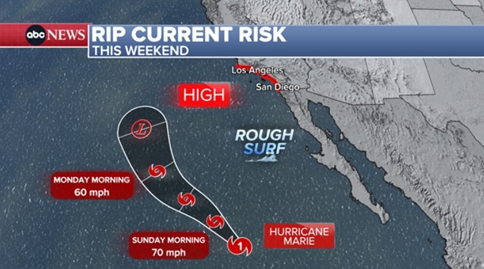 PHOTO: rip current risk map