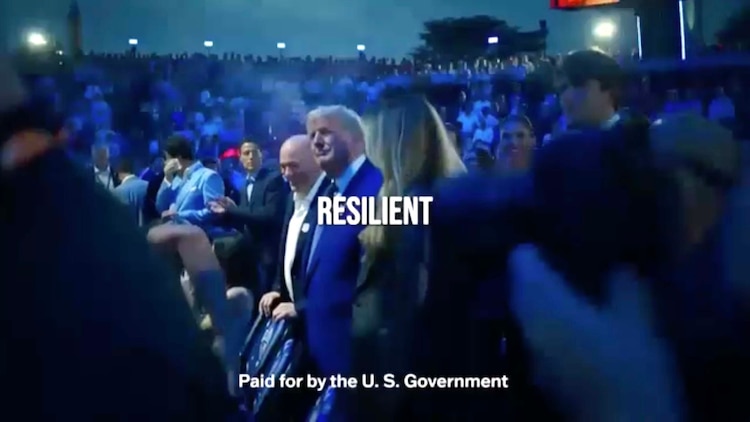 The Trump administration appeared to run an ad on Fox News that has drawn criticism from Democrats as violating federal rules