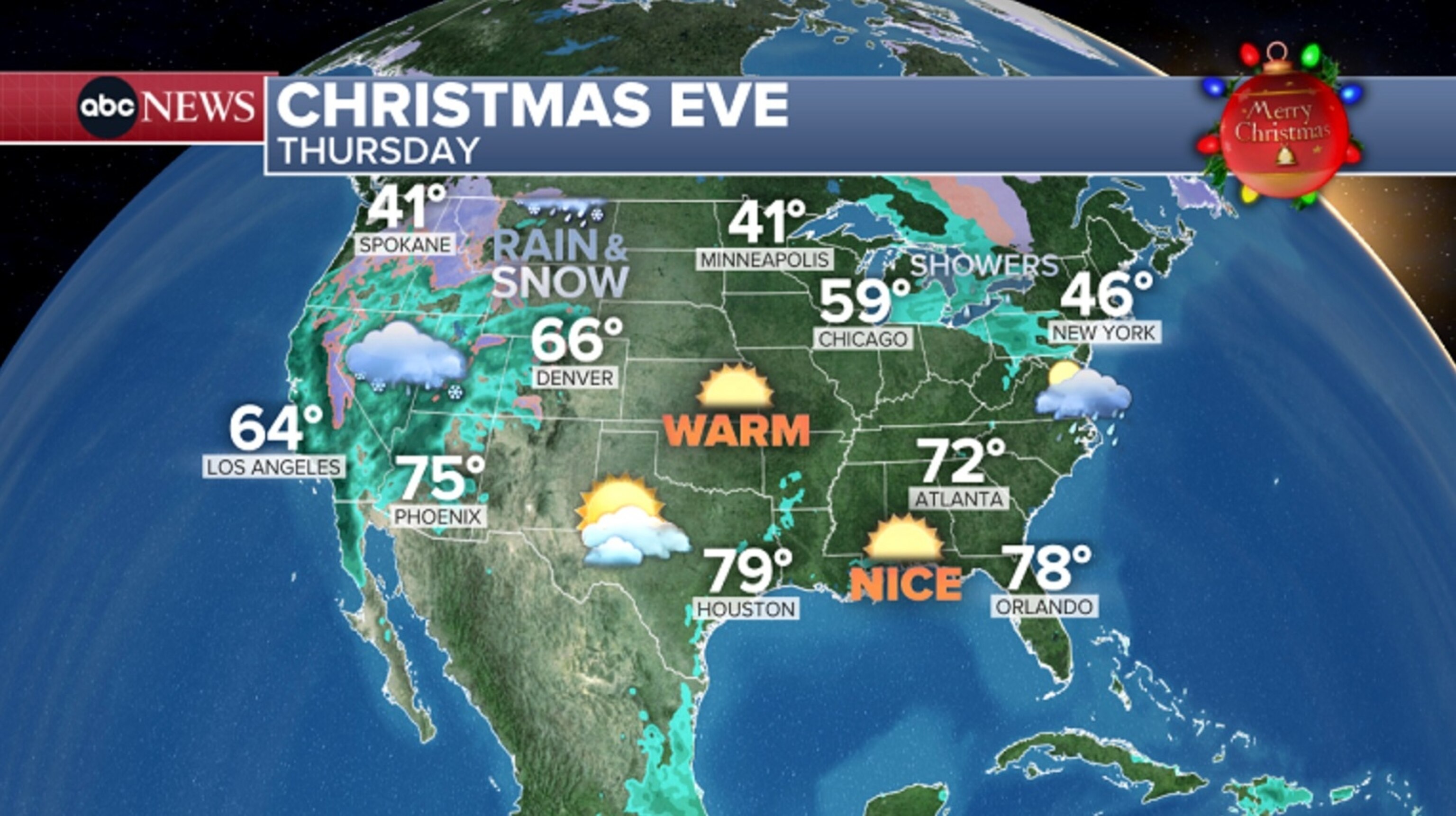 PHOTO: Christmas Eve - Thurs - weather map