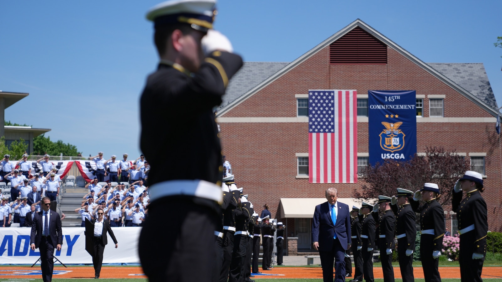 Trump tells Coast Guard graduates they will 'be tested' in their military careers