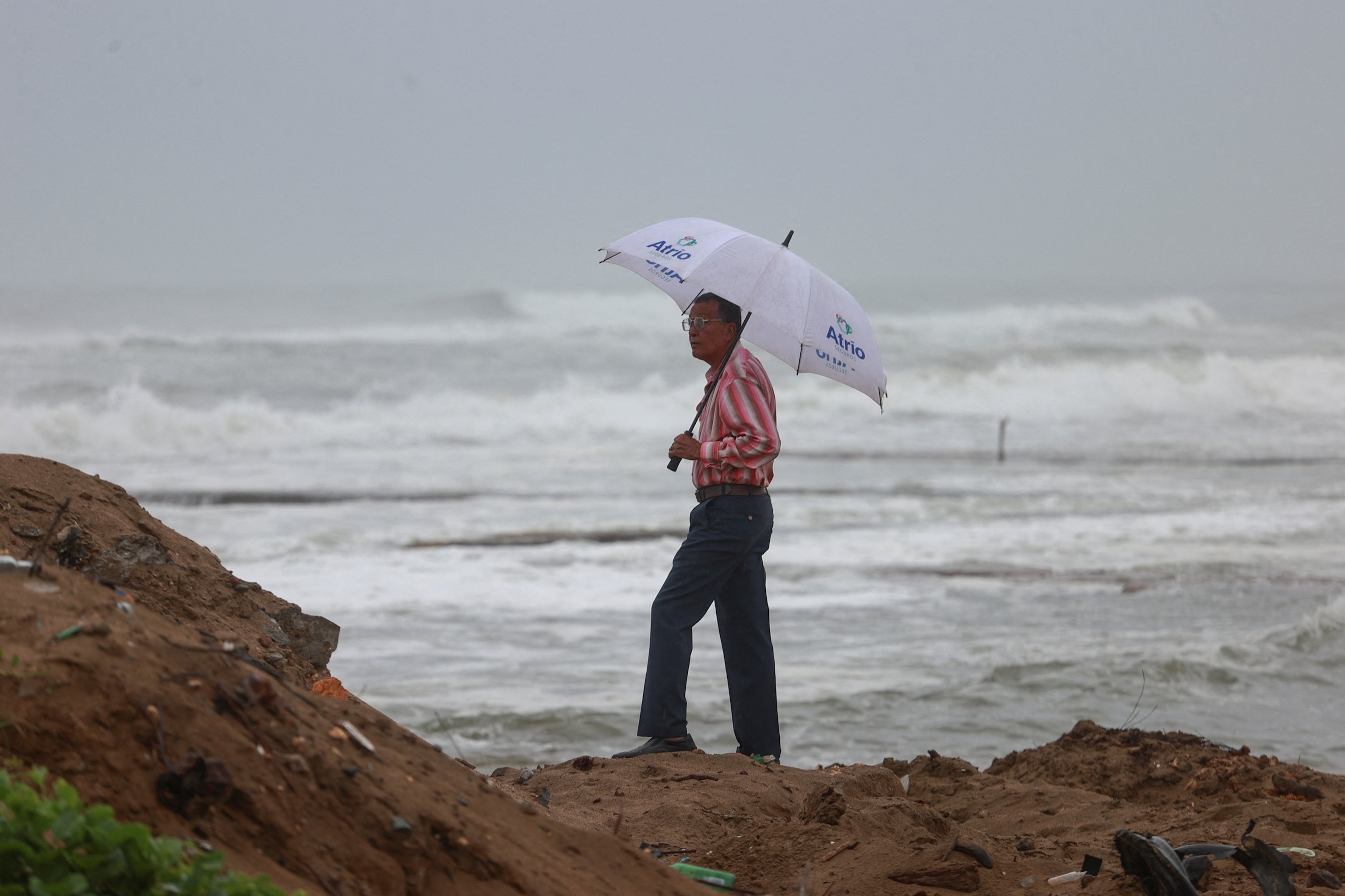 PHOTO: Erin, first hurricane of the 2025 Atlantic season, passes Dominican Republic