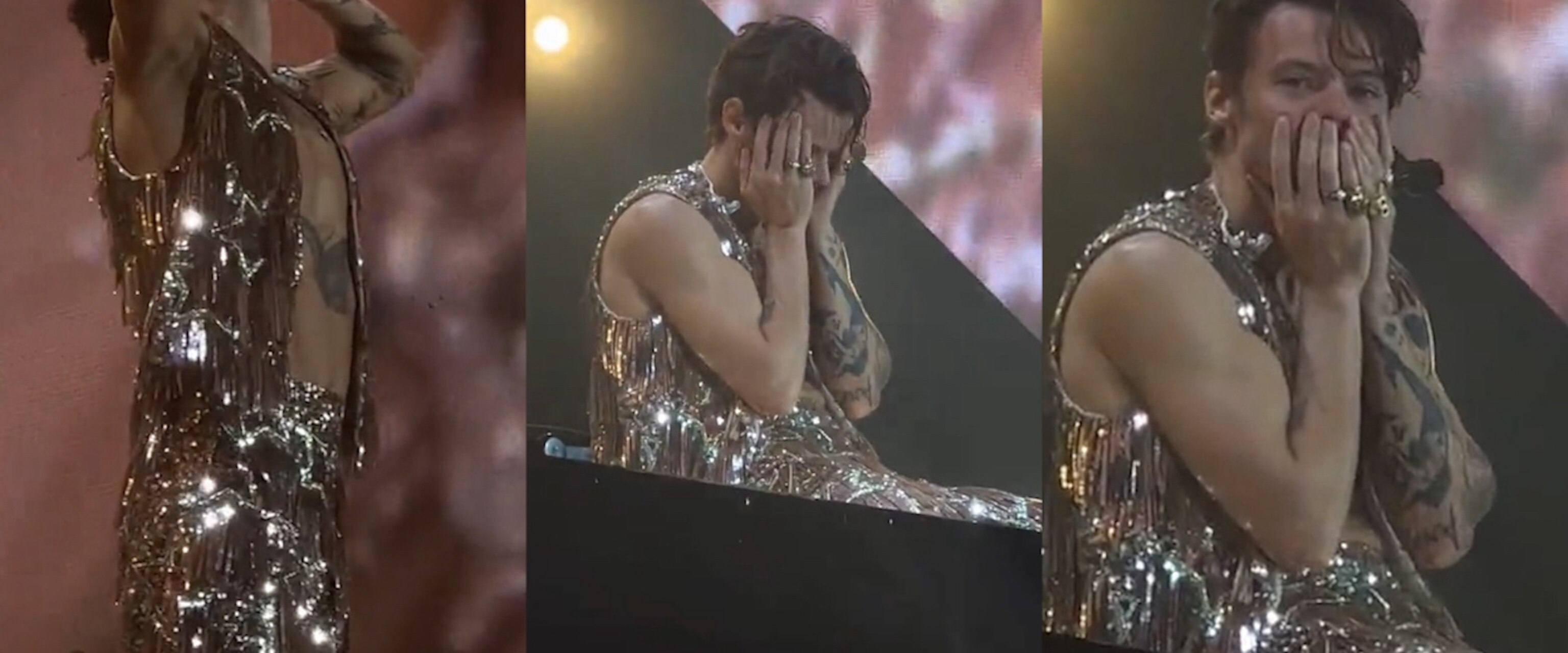 Video Harry Styles gets emotional during final tour performance