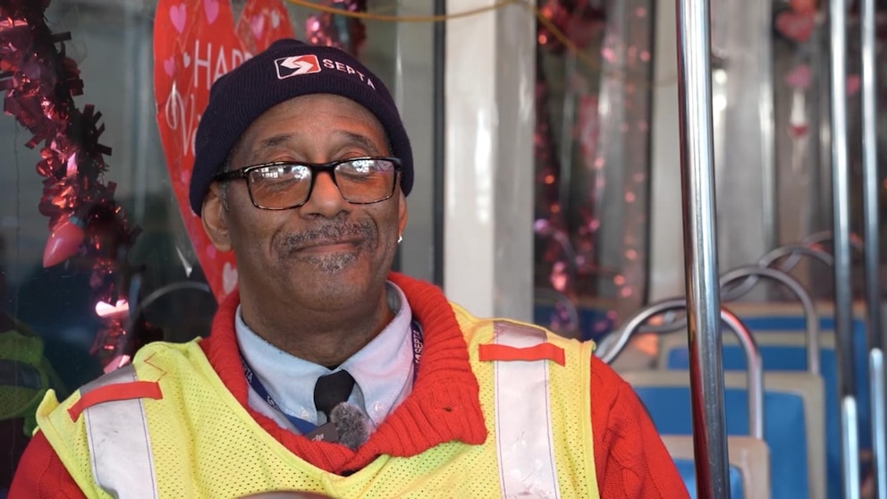 Video Philadelphia trolley decorator celebrates retirement