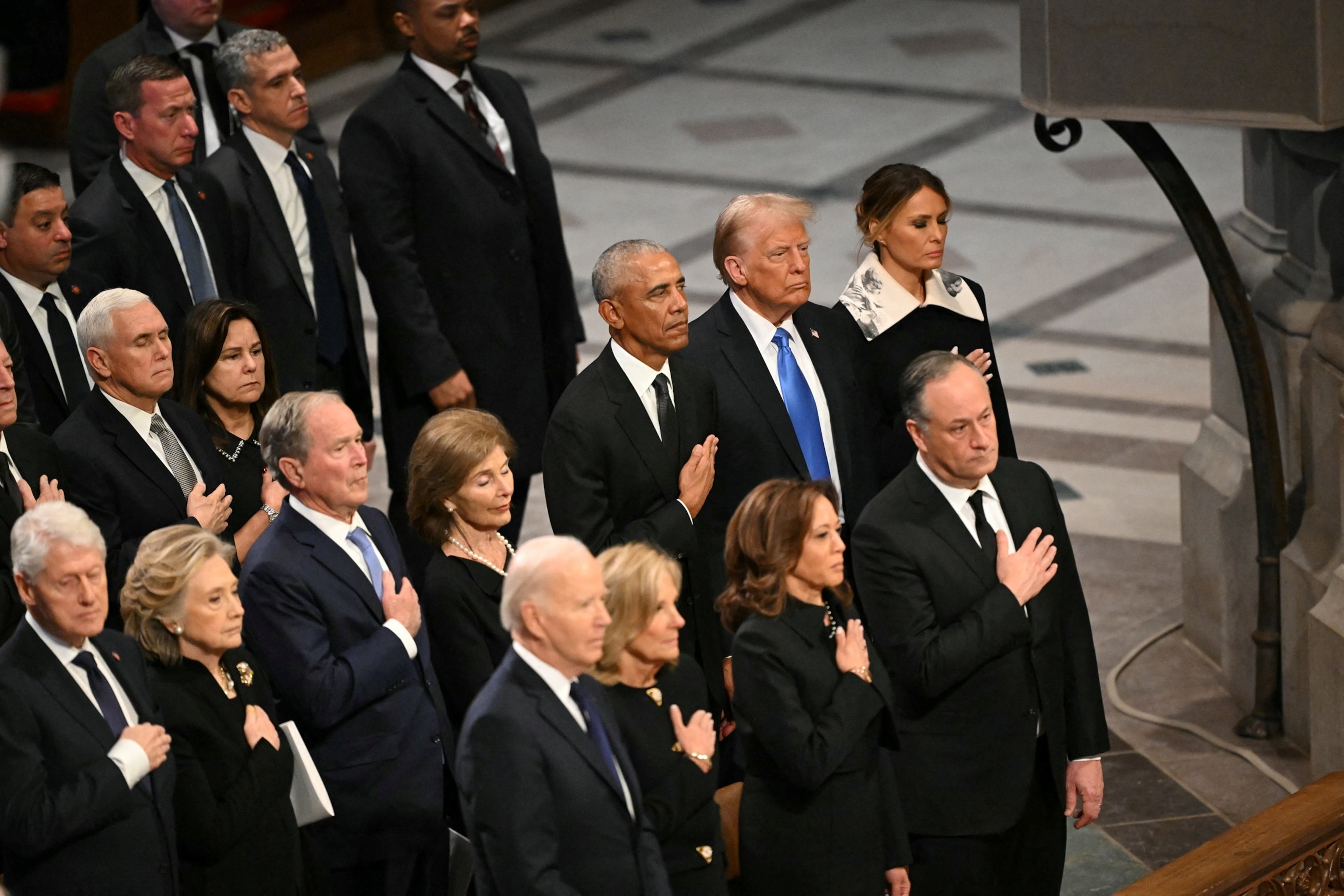 PHOTO: State Funeral Service for former US President Jimmy Carter at the Washington National Cathedral in Washington, DC, on January 9, 2025.