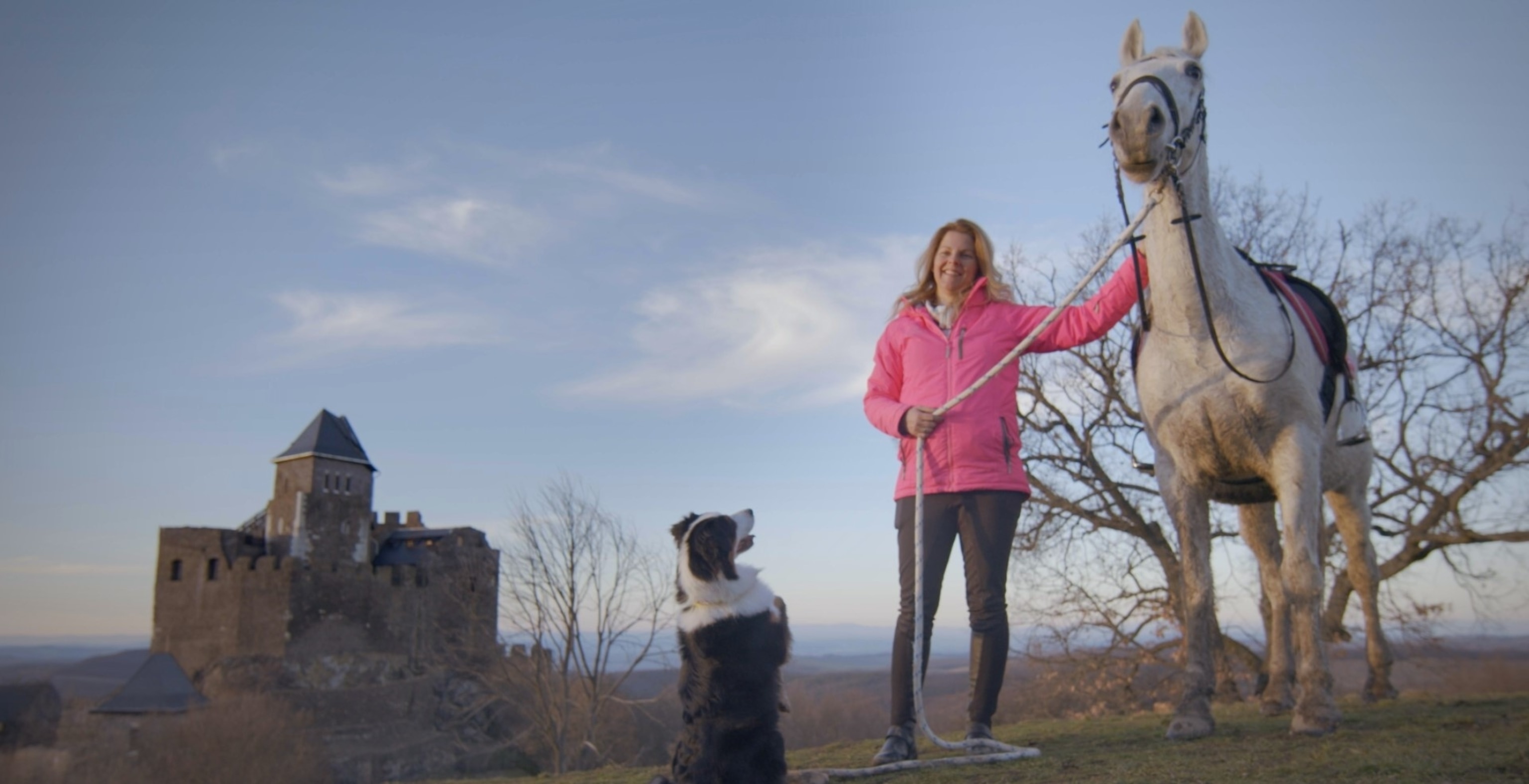 PHOTO: Christine Berczes and her dog Meredith competed in the 2023 Crufts Heelwork to Music dog competition.