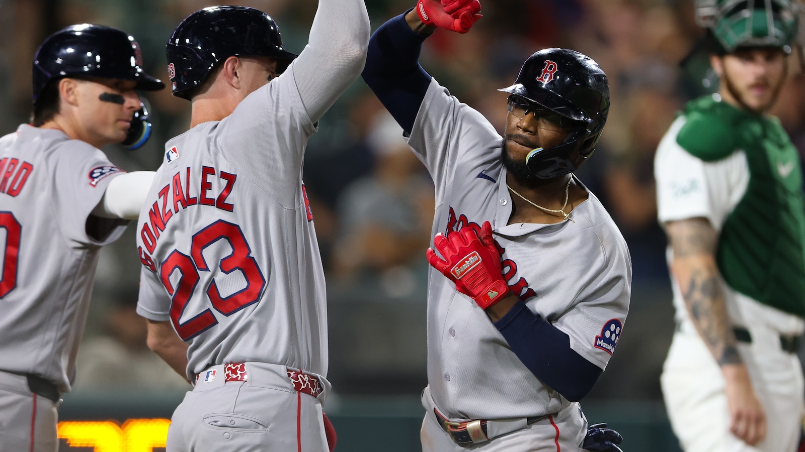 Red Sox beat the A's 4-2 on Monasterio's 2-run homer in the 10th