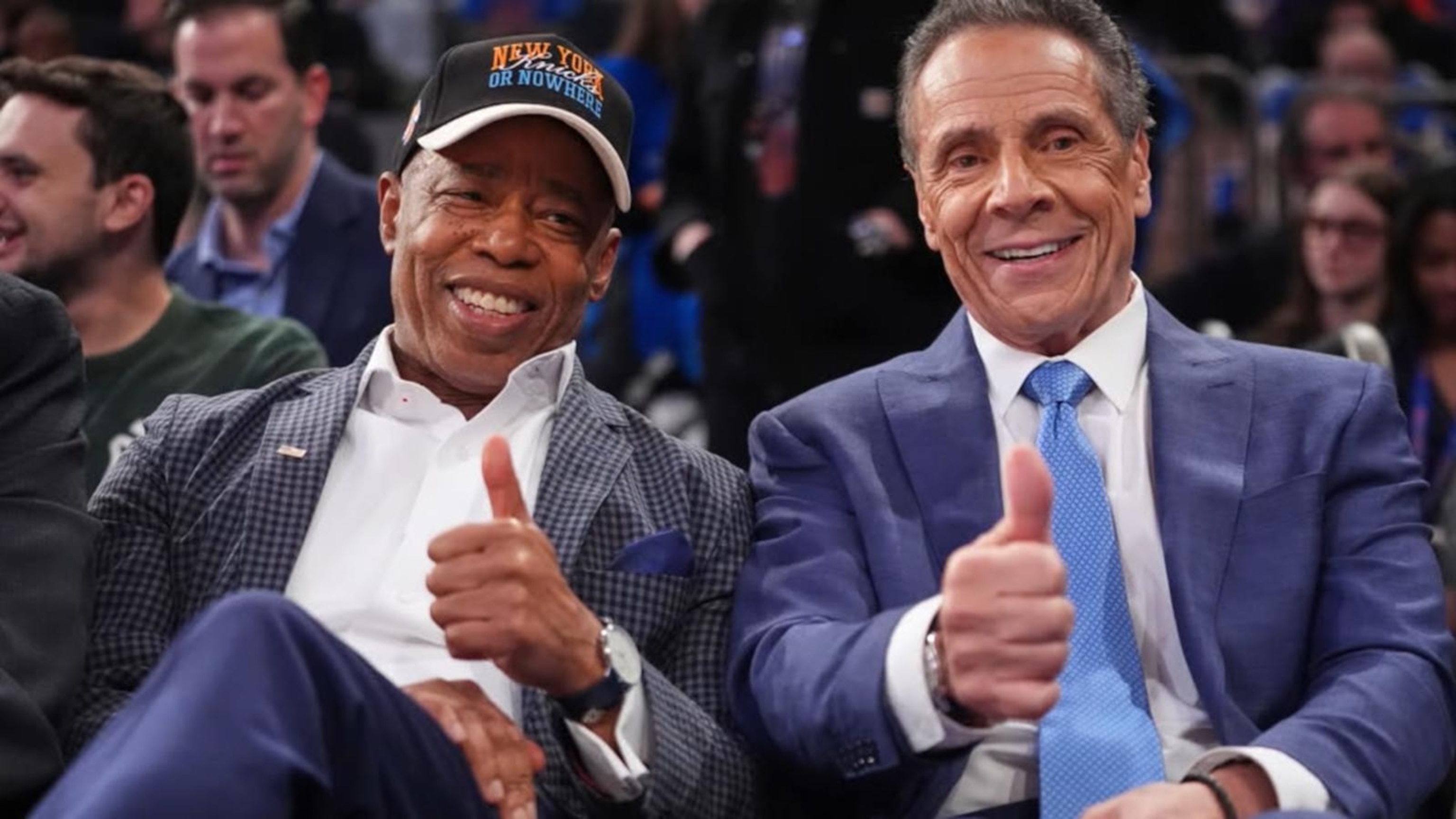 Video New York City Mayor Eric Adams endorses Andrew Cuomo in