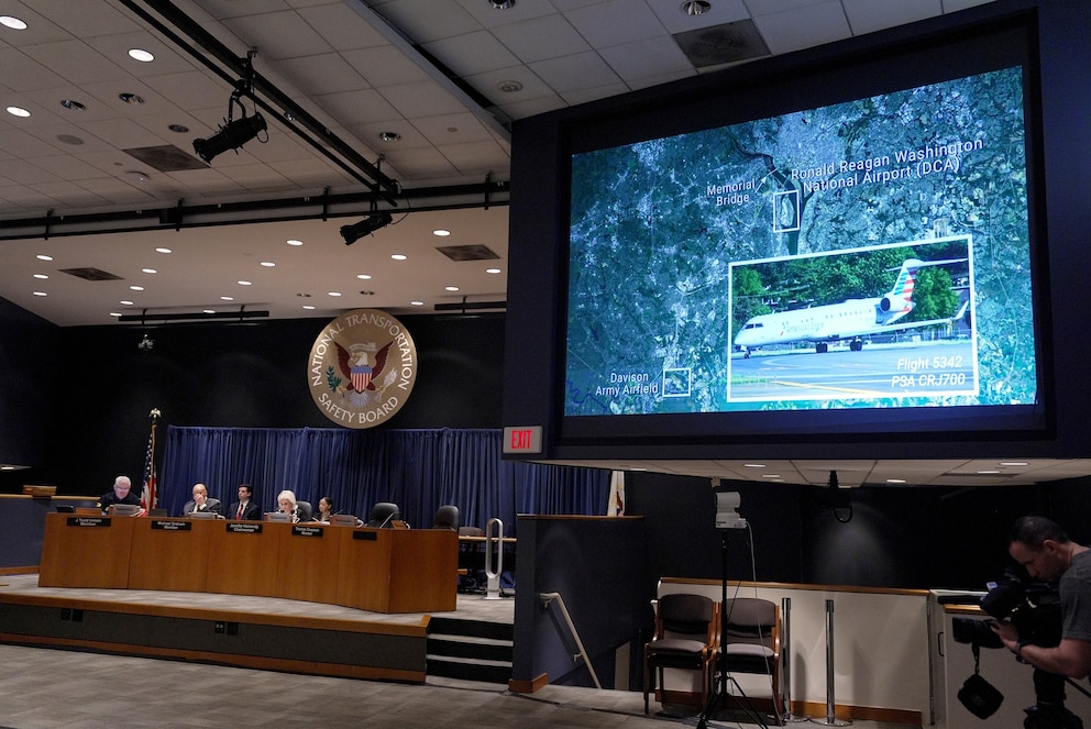 PHOTO: Jennifer Homendy, chair of the National Transportation Safety Board (NTSB) is shown during a board meeting of the National Transportation Safety Board (NTSB) on Jan. 27, 2026, in Washington, D.C.