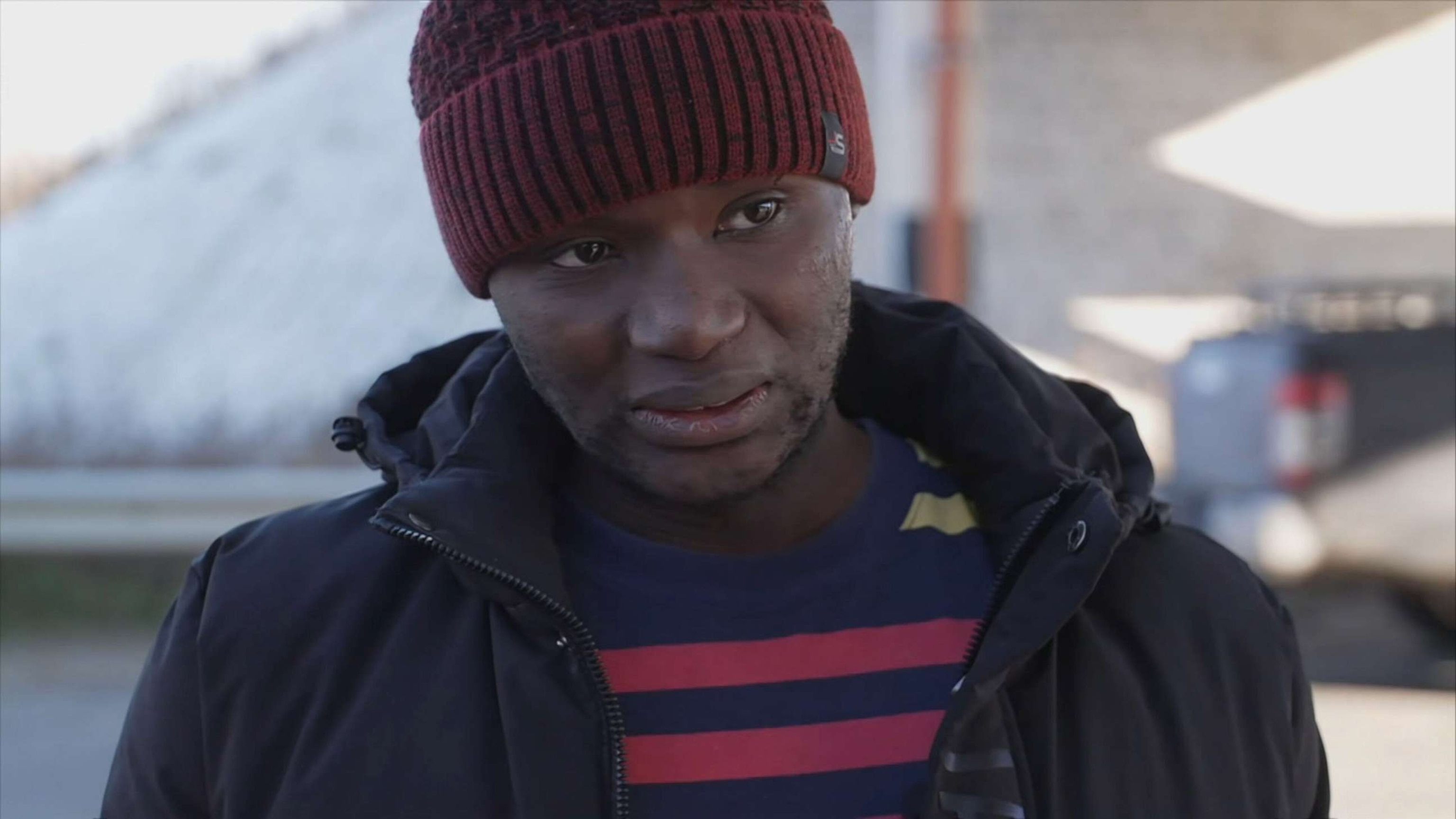 PHOTO: Suedi Murekezi, an American freed from Russian-controlled territory, speaks with ABC News on Dec. 14, 2022.