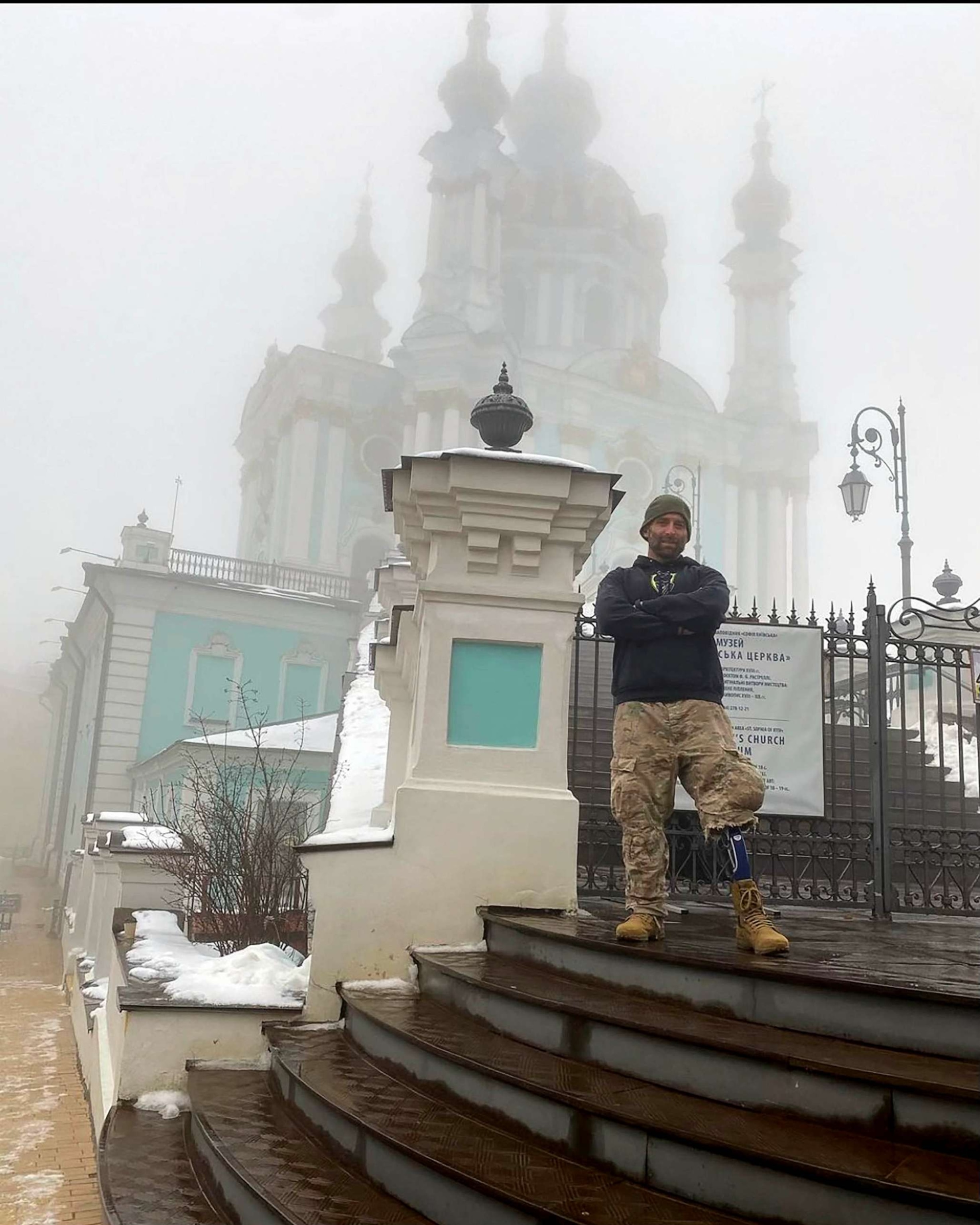 PHOTO: U.S. Army veteran Earl Granville traveled to Ukraine to deliver vital equipment needed for winter.