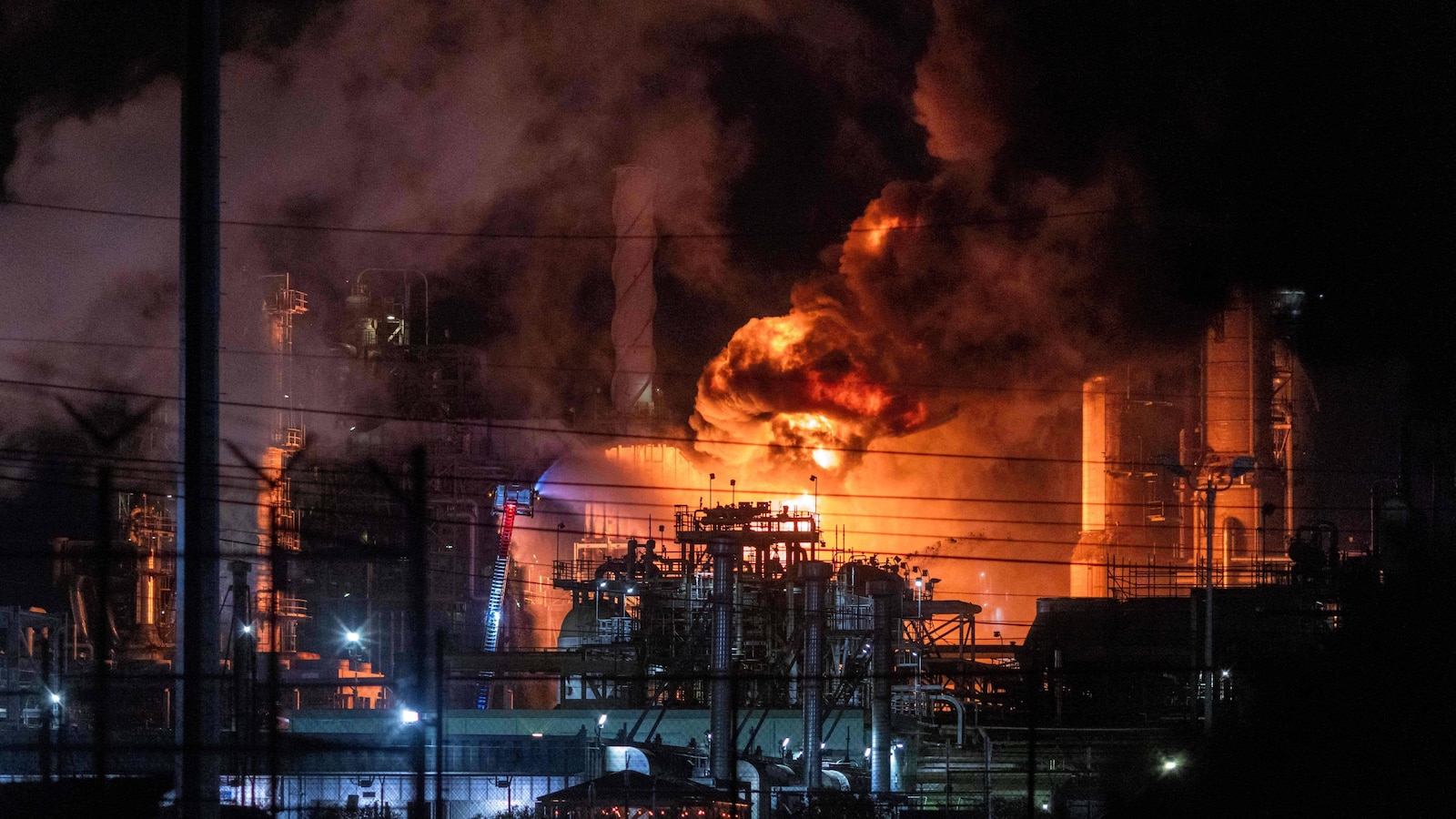 Massive fire erupts at Chevron refinery just outside of Los Angeles