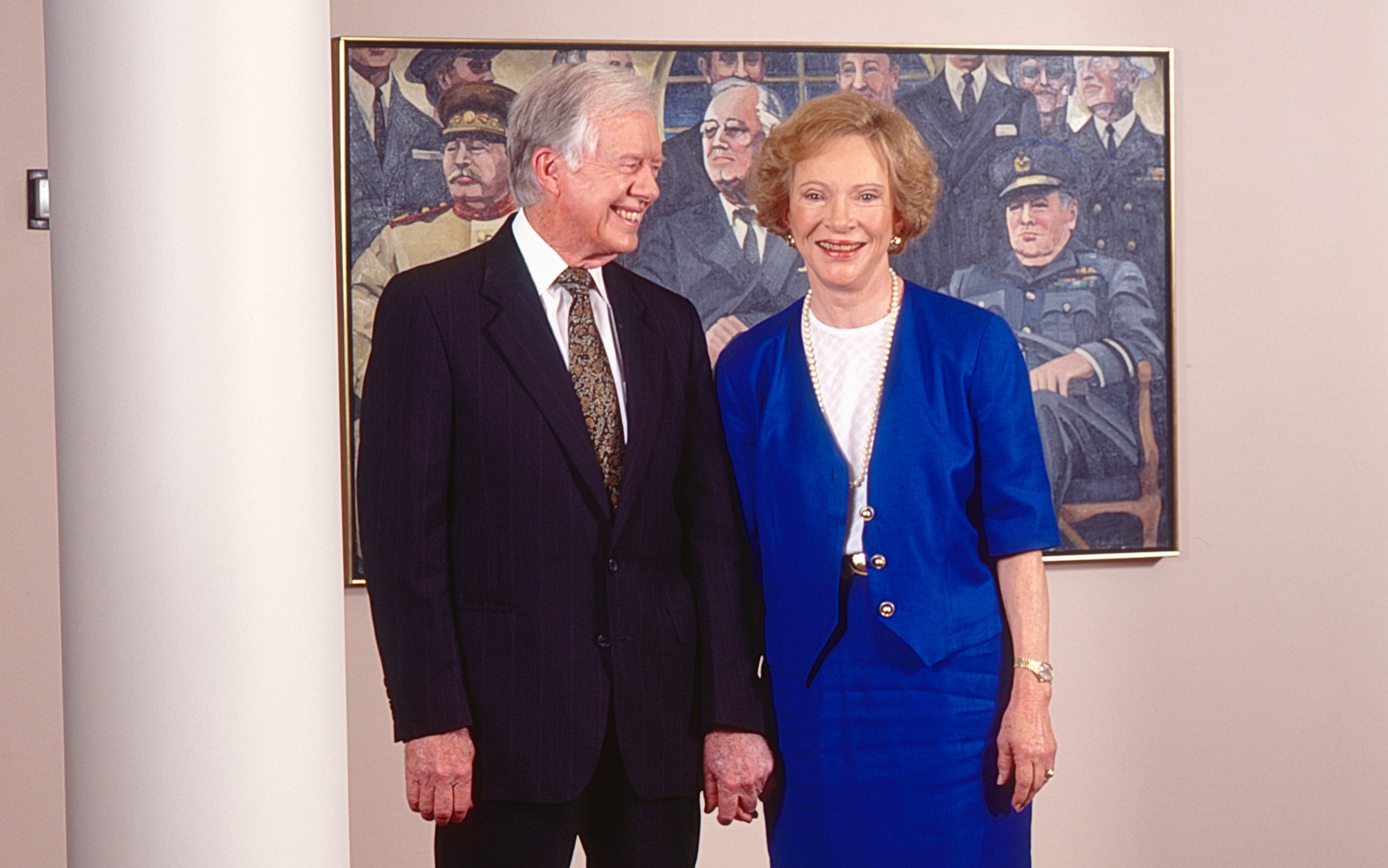 PHOTO: Former President Jimmy Carter and former First Lady Rosalynn Carter attend an event at the Jimmy Carter Presidential Library & Museum, in Atlanta, Georgia, in 1996. 