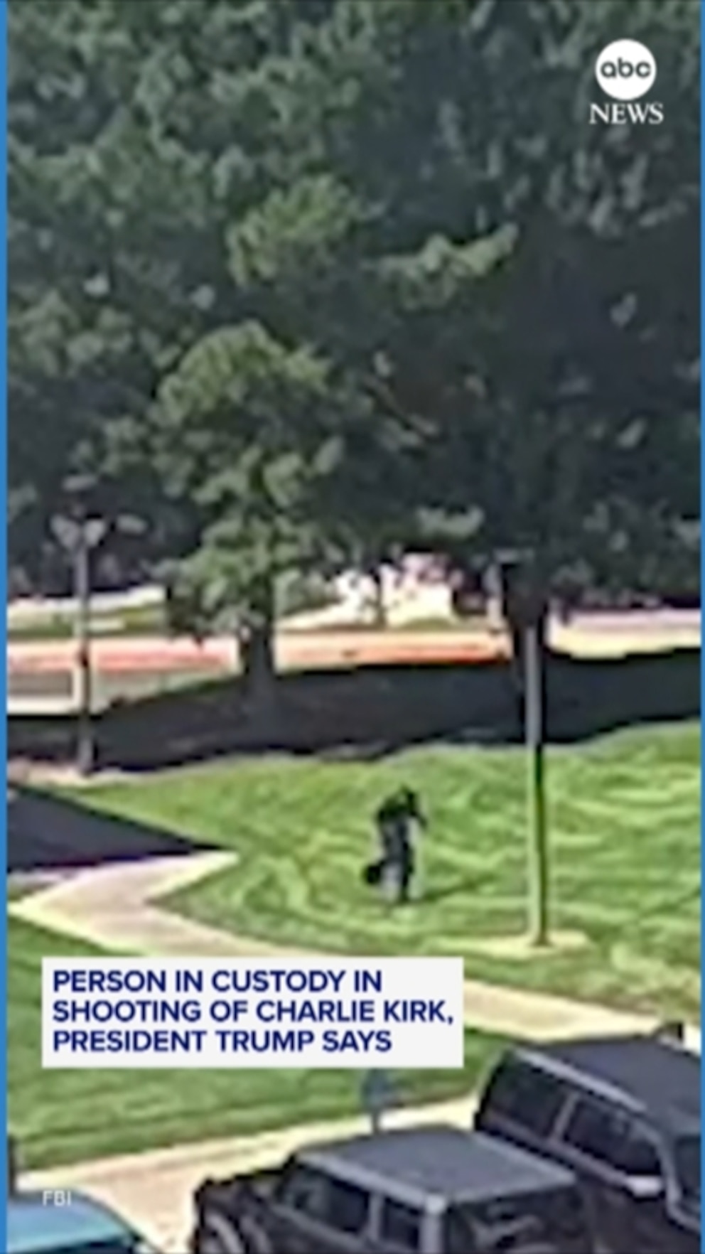 NextImg:Video Person in custody in shooting of Charlie Kirk, Trump says