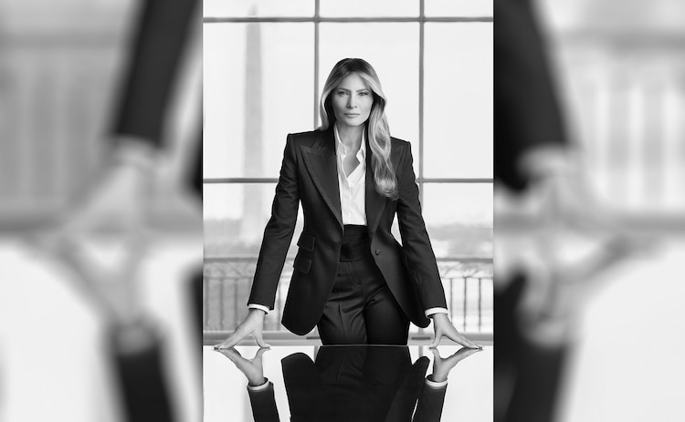 Melania Trump's official portrait released by White House - ABC News