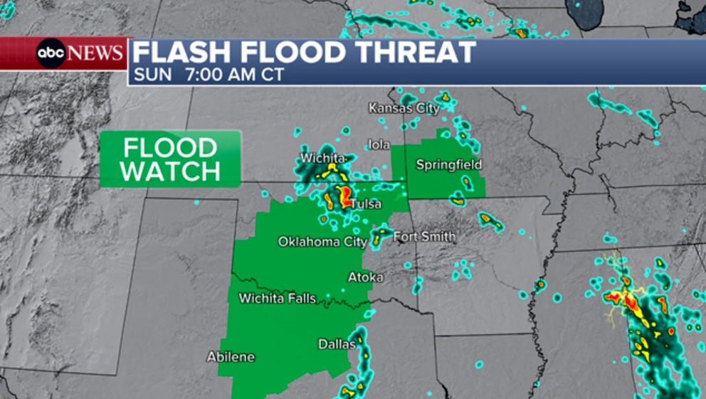 PHOTO: flash flood threat graphic
