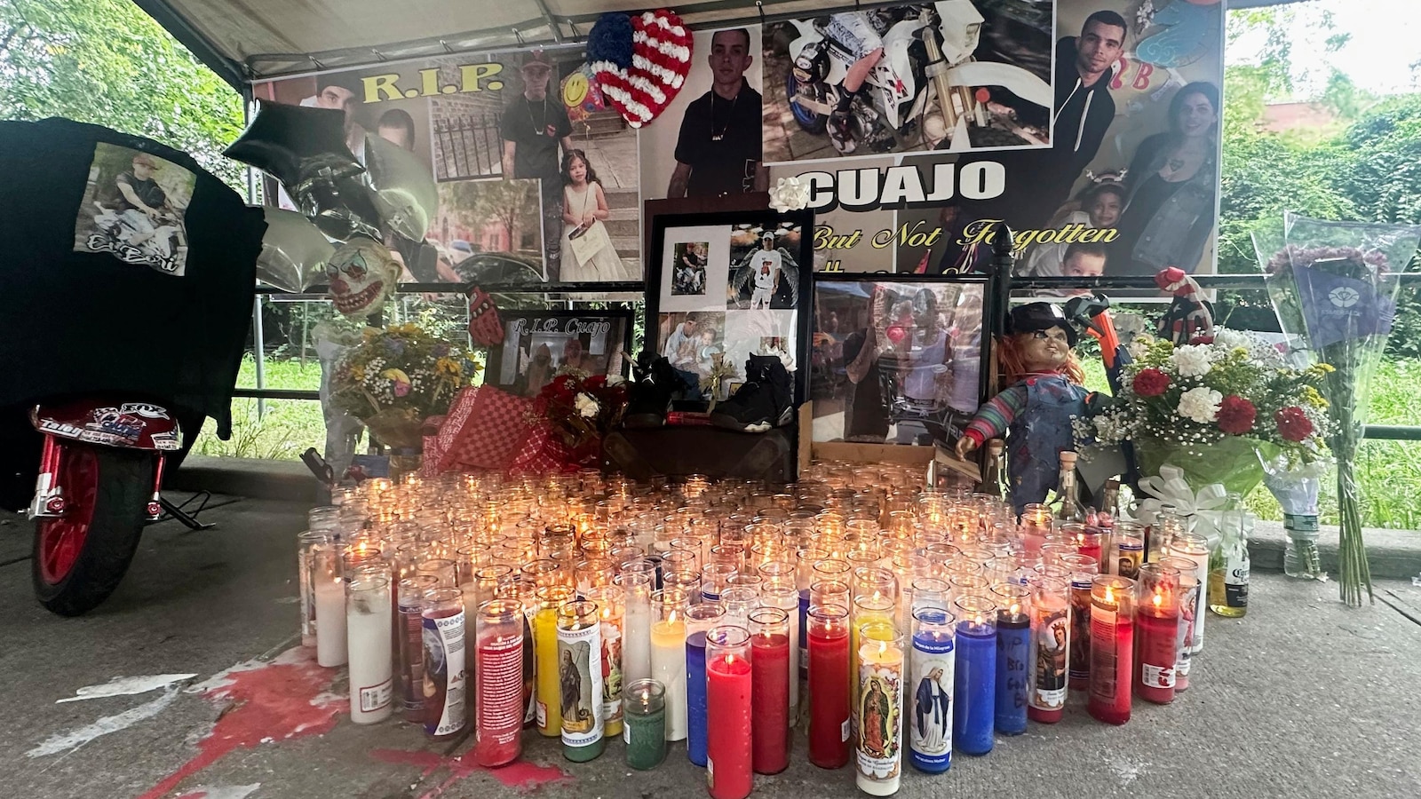 NYPD officer charged in cooler throw death says he was trying to protect colleagues