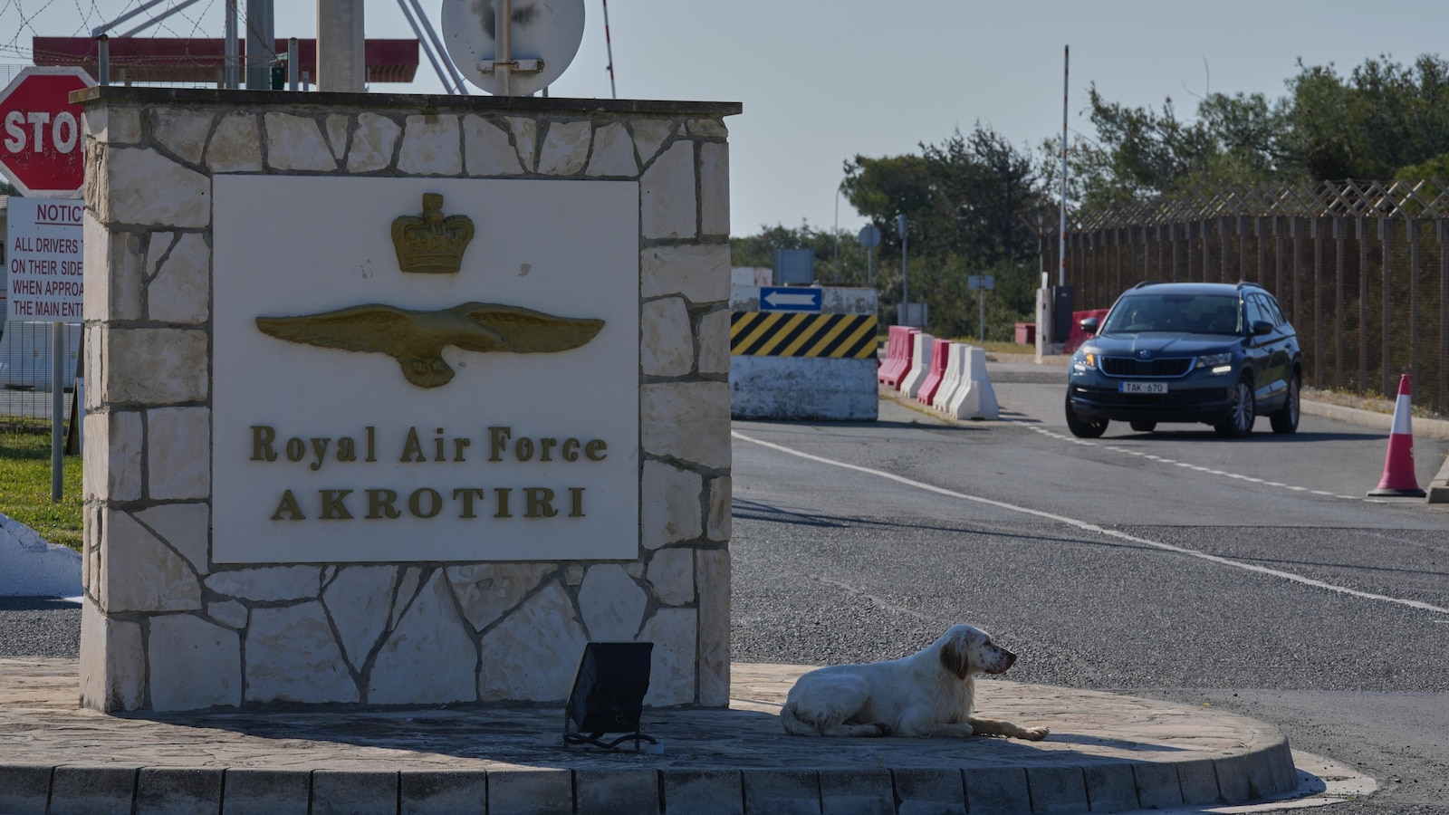 Britain says it's not at war after a drone strikes its Akrotiri base in Cyprus
