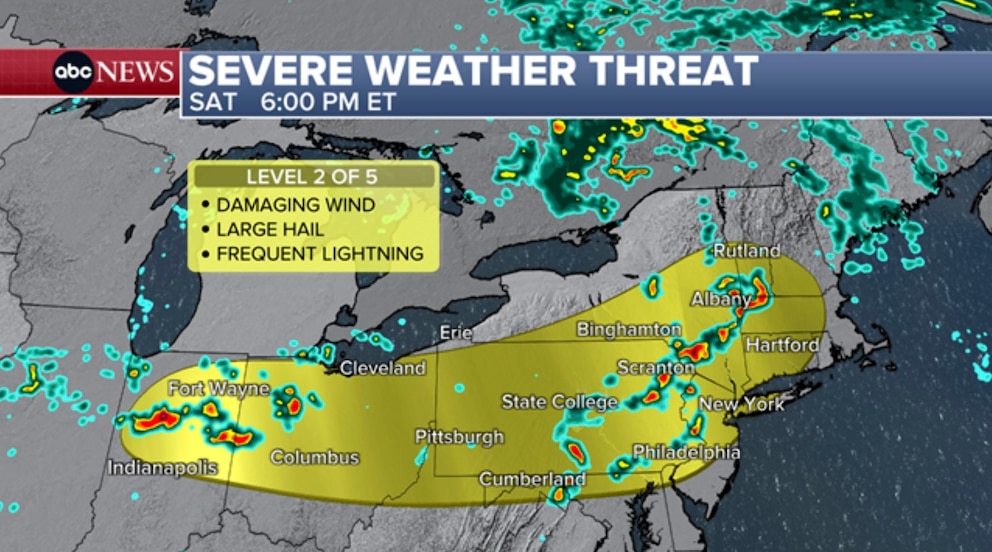 PHOTO: severe weather threat - sat - graphic