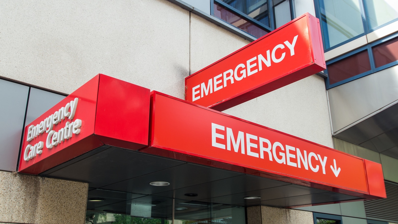 An emergency room entrance