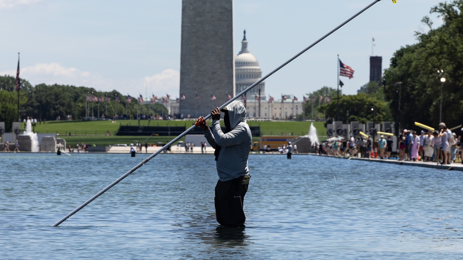 Trump says arrests made over alleged vandalism at Lincoln Memorial Reflecting Pool