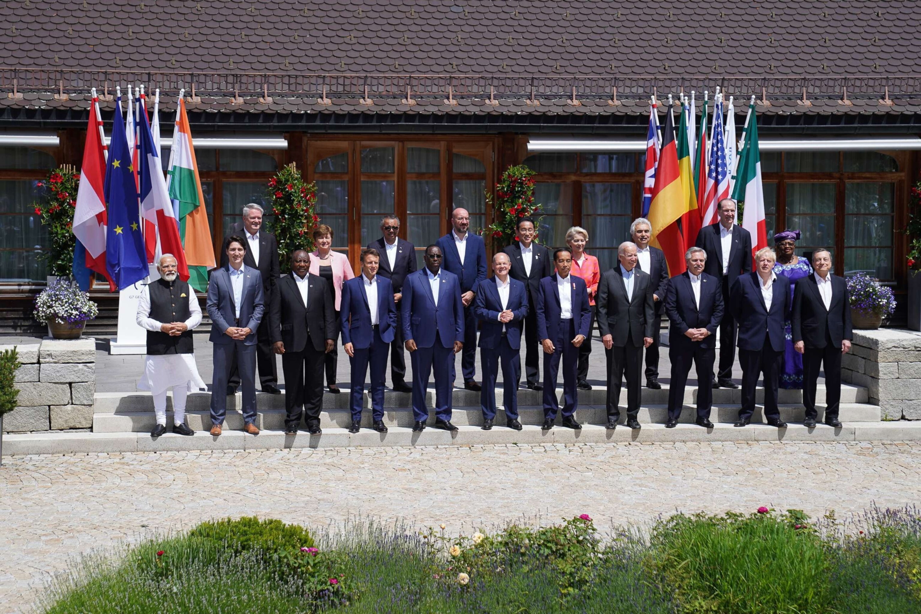 PHOTO: Leaders of the G7 group of nations in Garmisch-Partenkirchen, Germany, June 27, 2022. 