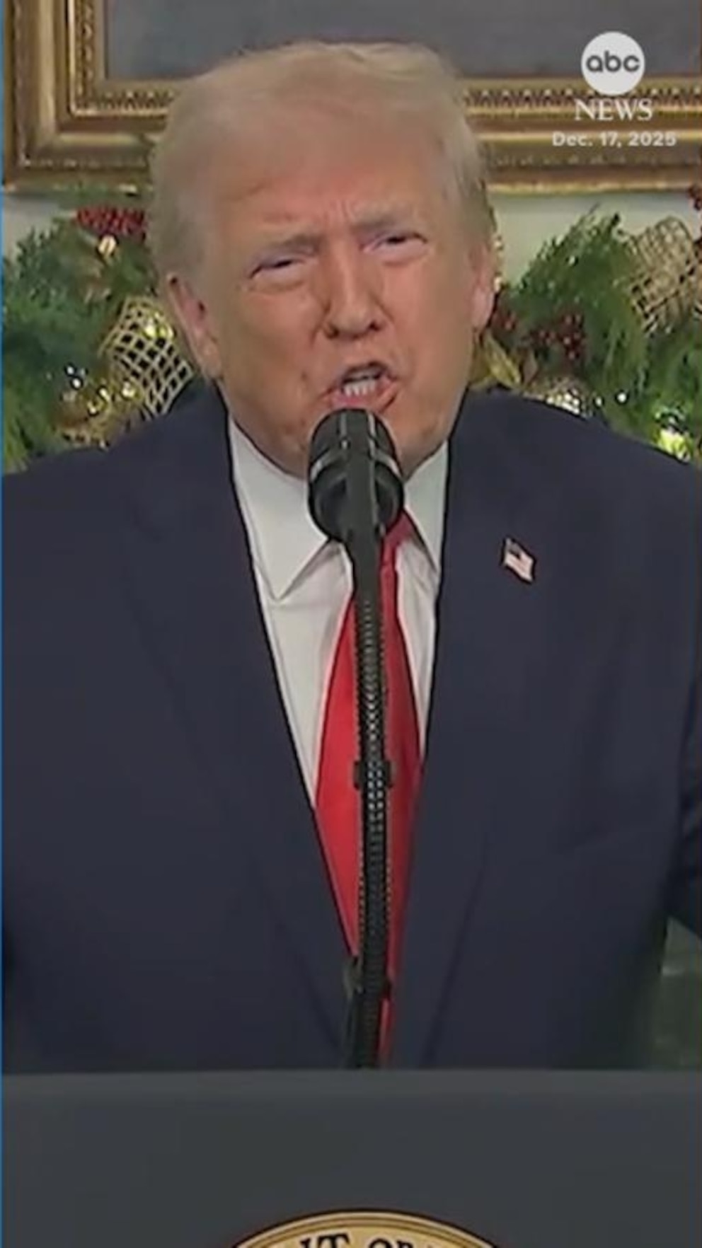 Video President Trump addresses nation in end of year remarks Video President Trump addresses nation in end of year remarks