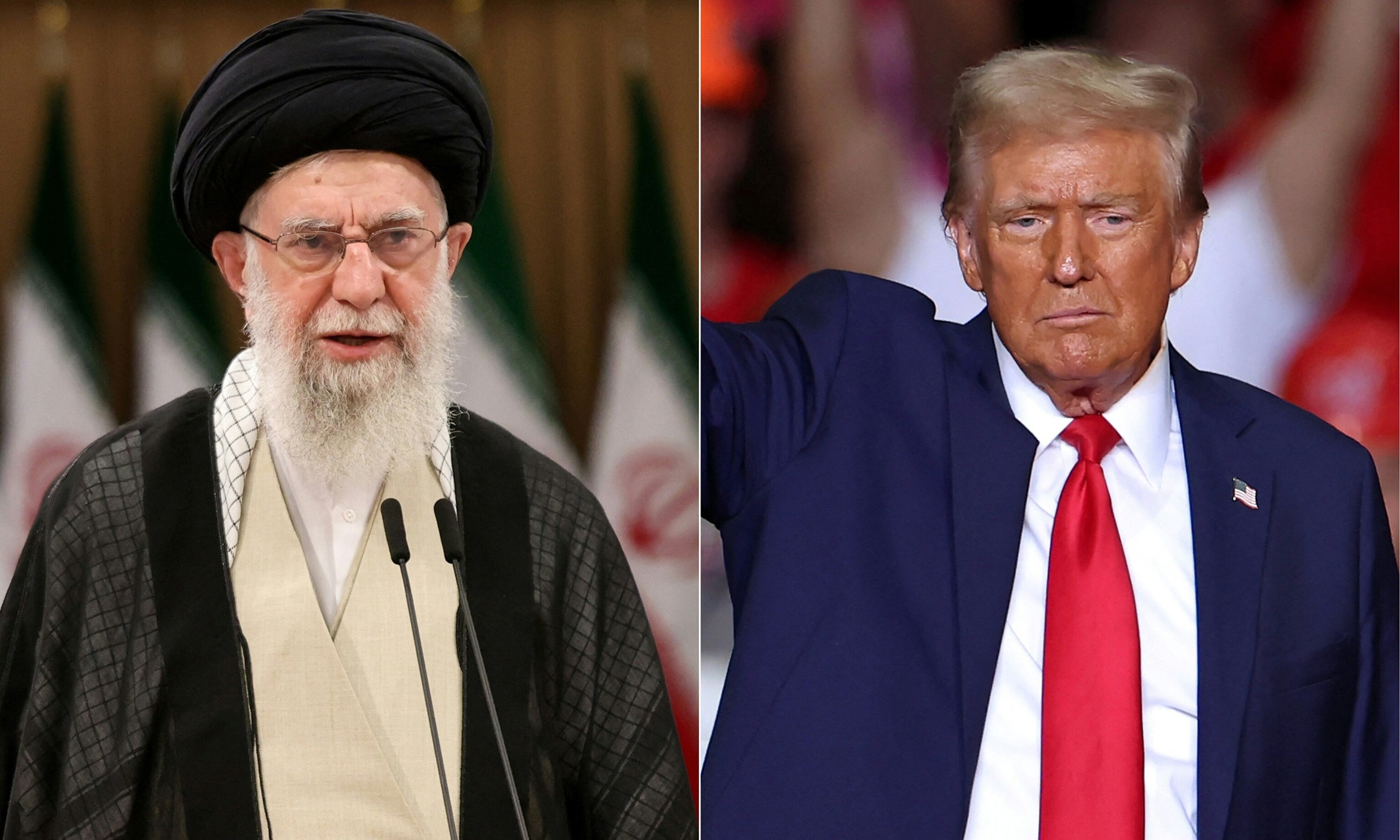 PHOTO: Iran's supreme leader Ayatollah Ali Khamenei | Donald Trump
