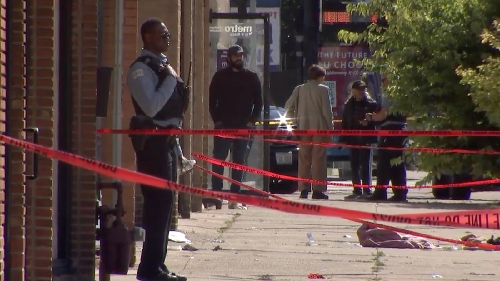 A 7-year-old girl was fatally stabbed on a Chicago sidewalk over the weekend by a woman who was detained at the scene by bystanders, police said.
