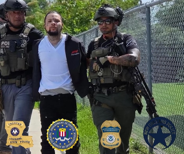 Antoine Massey being arrested