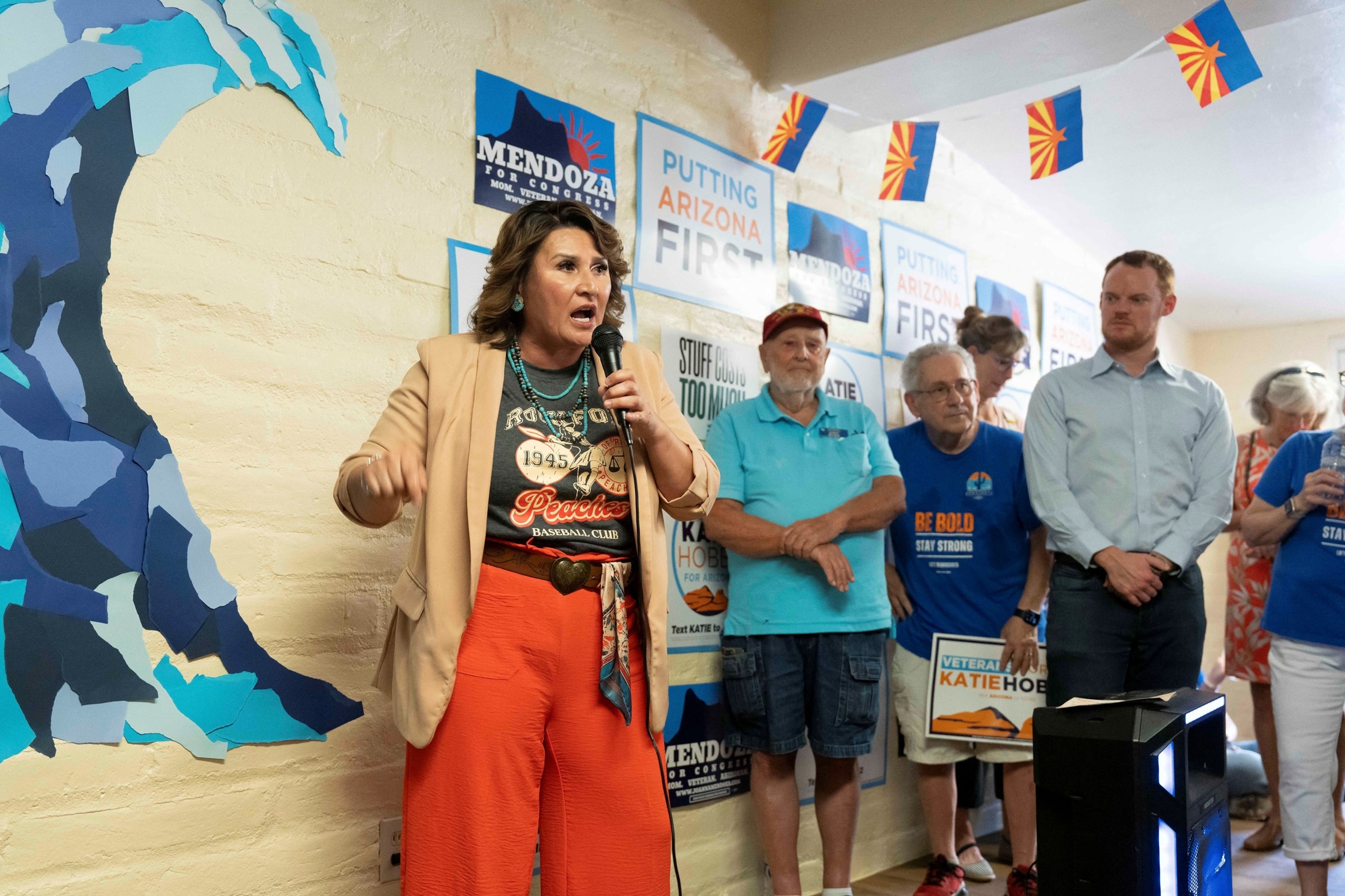 PHOTO: Arizona Democrats launch Copper State Victory's first coordinated Democratic campaign office in Tucson, Arizona