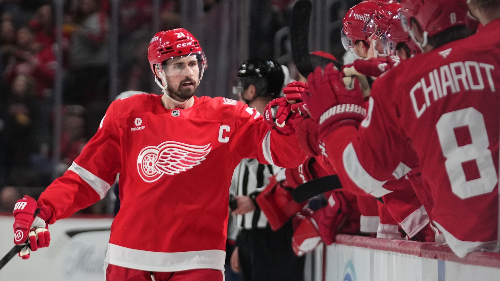 Red Wings strip Dylan Larkin of captaincy after trade request but say he'll be at training camp