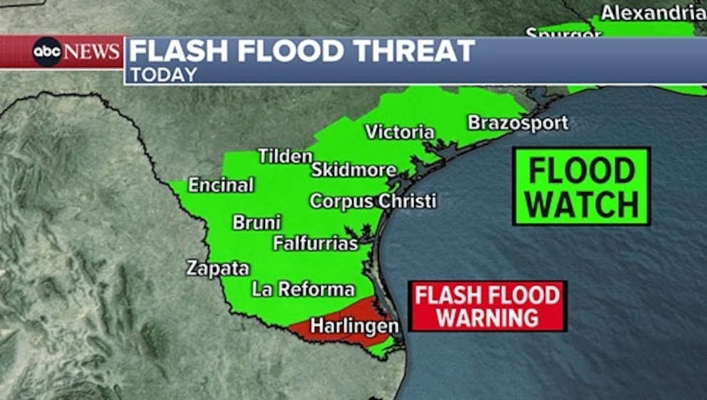 PHOTO: flash flood map