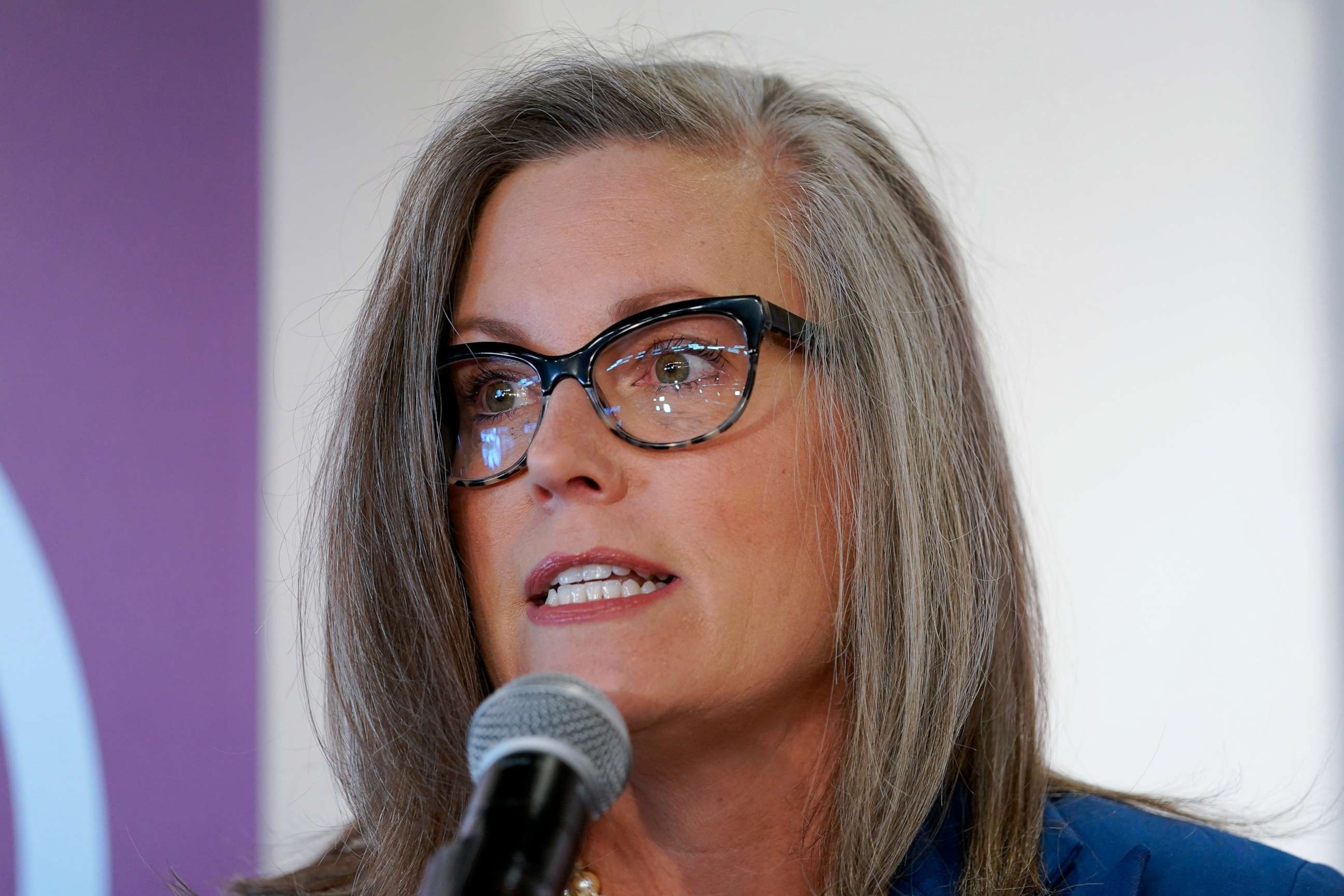 PHOTO: Democratic Arizona Governor-elect Katie Hobbs speaks at a victory rally, Nov. 15, 2022, in Phoenix.