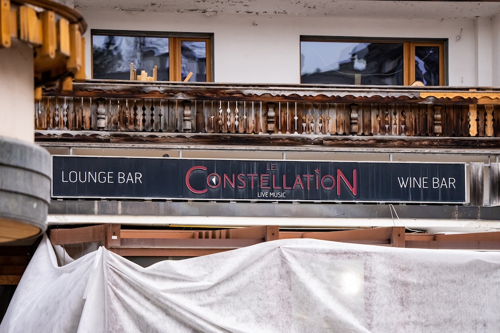 PHOTO: This photograph shows the entrance of the bar Le Constellation where a fire ripped through the venue during New Year's celebrations, killing around 40 people and injuring more than 100 others, in Crans-Montana, Switzerland, on Jan. 2, 2026. 