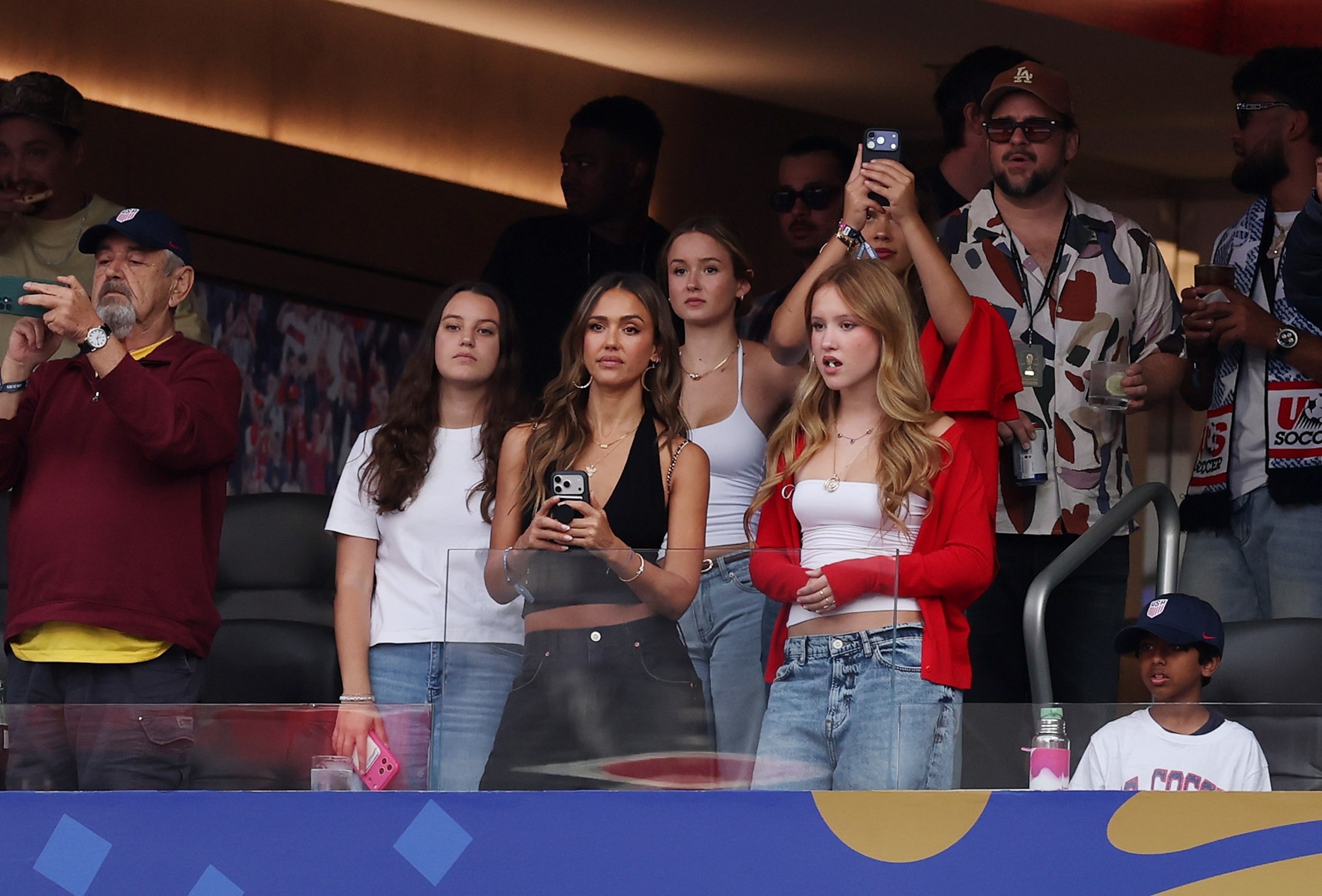 PHOTO: attends the 2026 World Cup Group D soccer match between Turkey and the United States in Los Angeles, June 25, 2026.