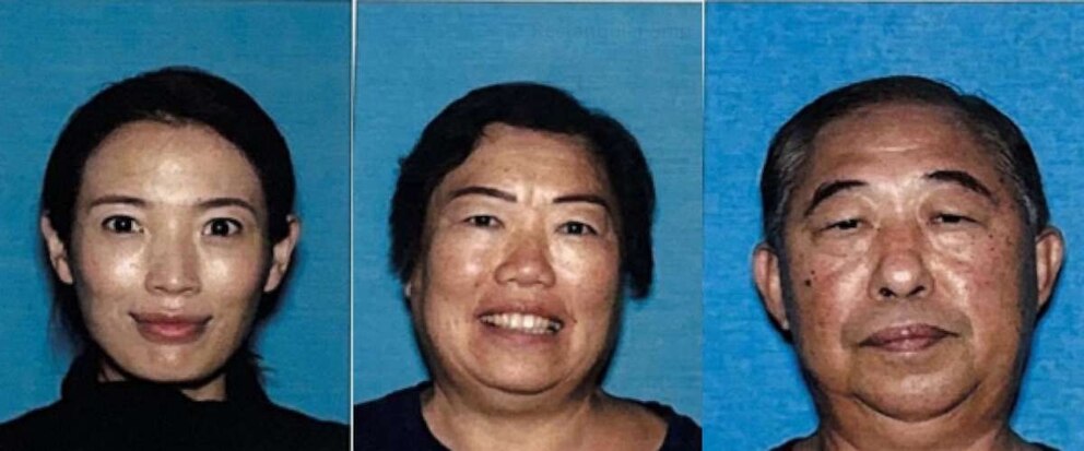 PHOTO: The Los Angeles Police Department released the photos of missing persons Mei Li Haskell, and her parents Yanxiang Wang, and Gaoshan Li.