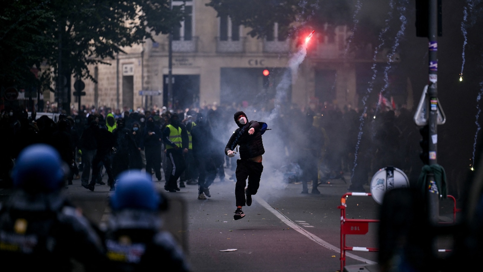 Where in France have curfews been imposed?