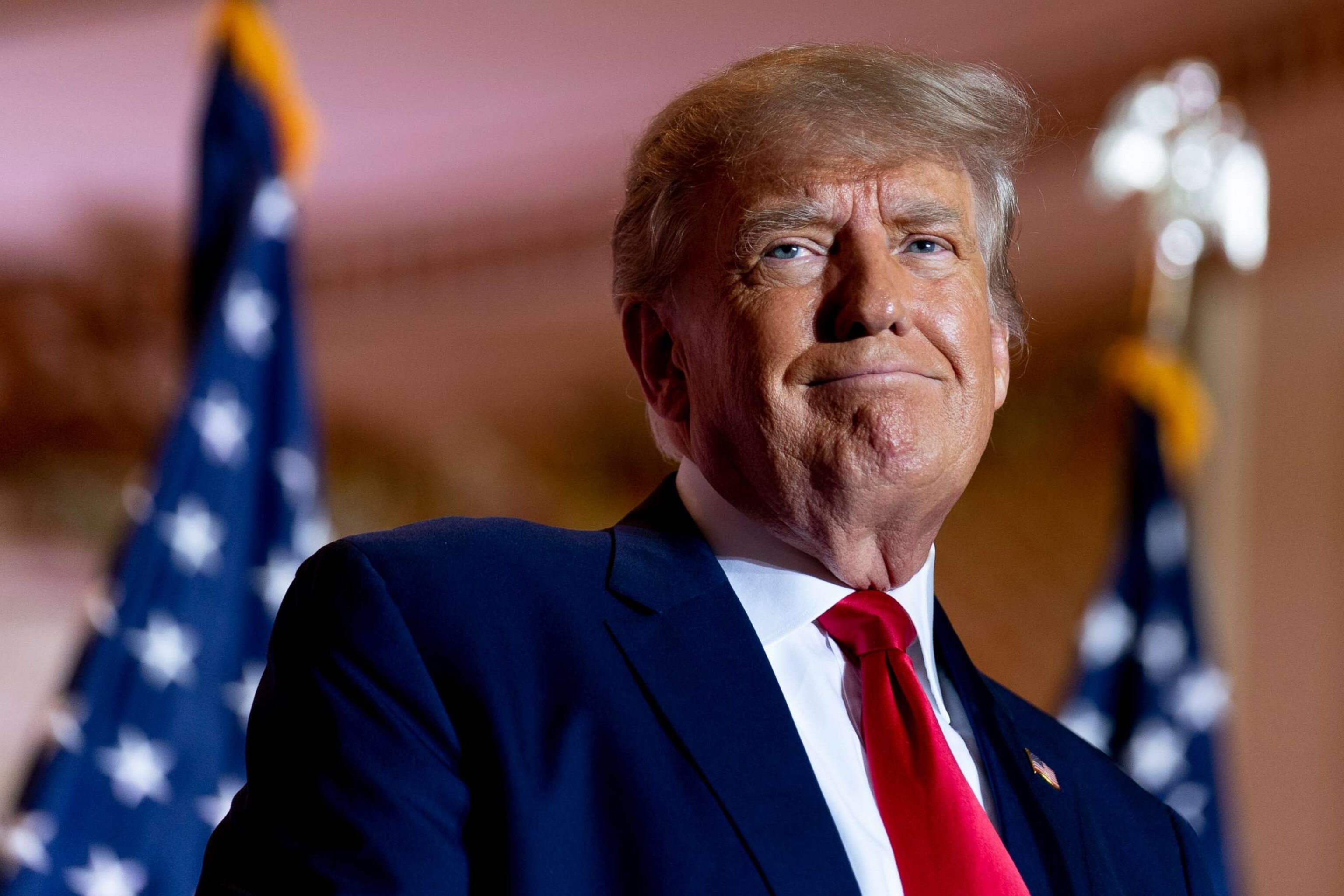 PHOTO: Former President Donald Trump announces he is running for president for the third time at Mar-a-Lago, Nov. 15, 2022, in Palm Beach, Fla.