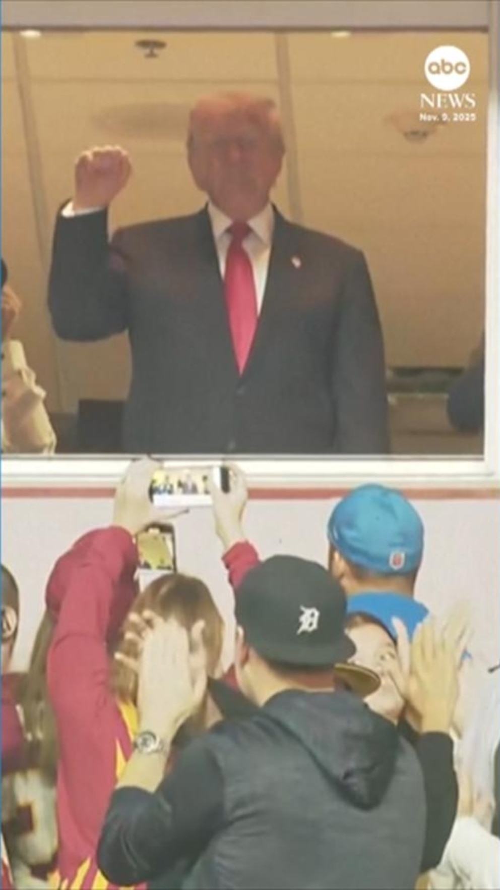 WATCH:  Trump becomes 1st president at a regular-season NFL game since 1978