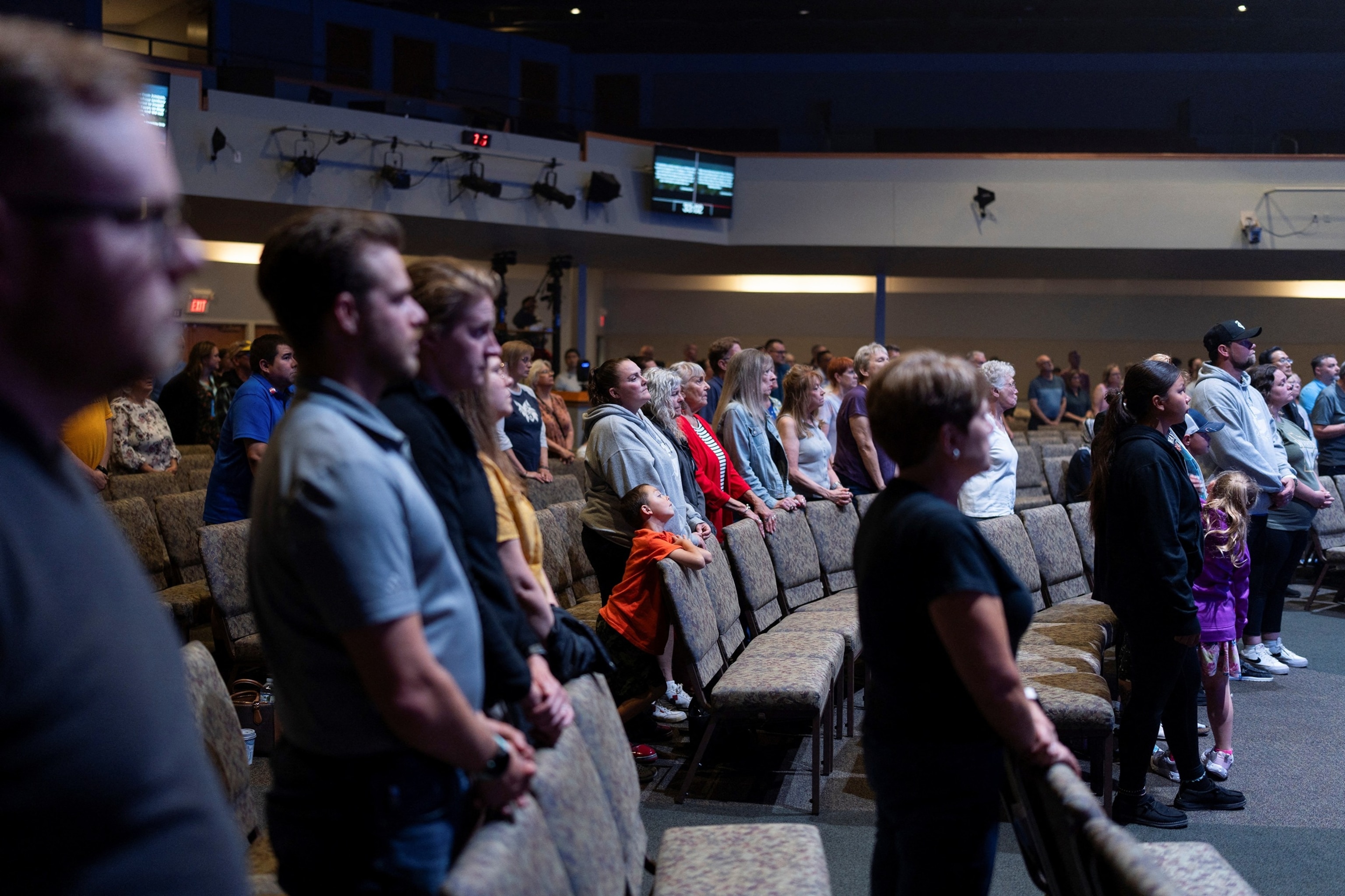 PHOTO: Vigil for Democratic assemblywoman Melissa Hortman in Brooklyn Park, Minn., June 16, 2025.