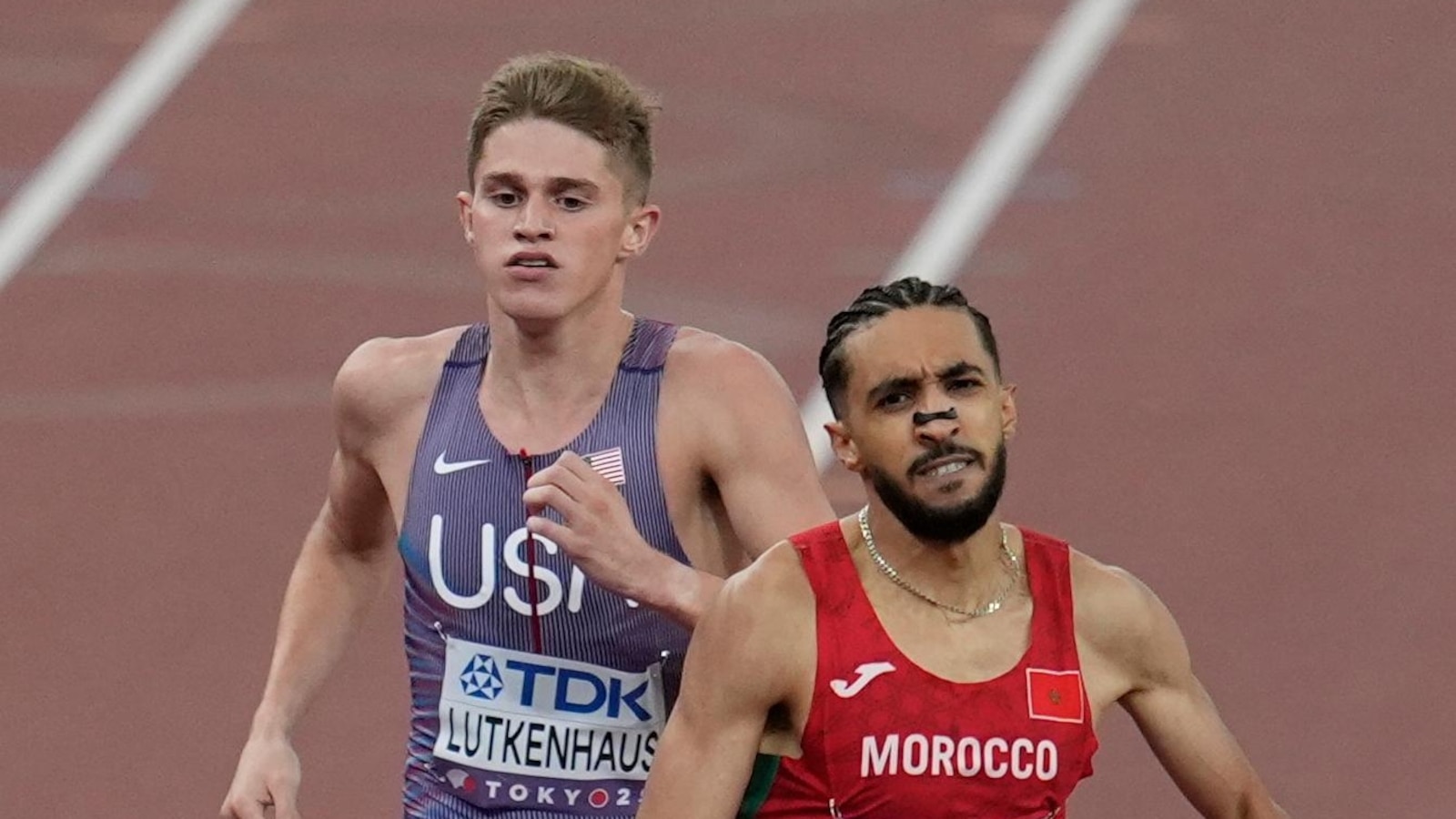 Teen track star Cooper Lutkenhaus falls short at world champs, keeps head high after breakout year
