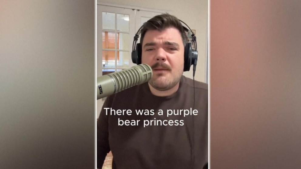 Video Dad goes viral turning toddler's stories into songs