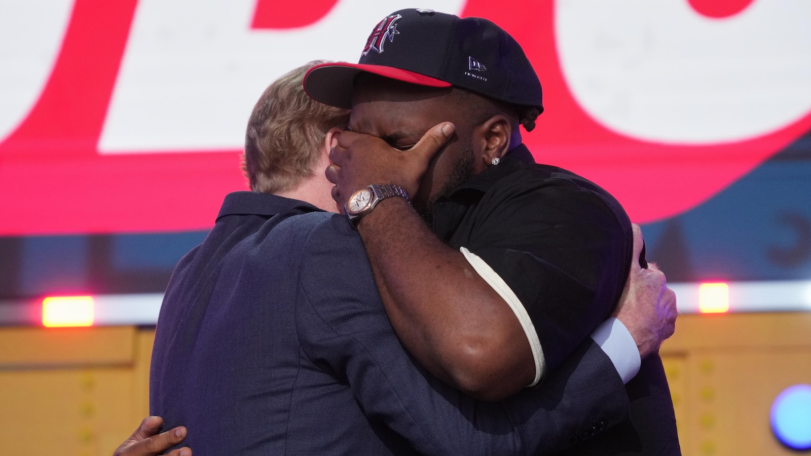 Kayden McDonald's long wait in the NFL draft green room ends with tears and a new job in Houston